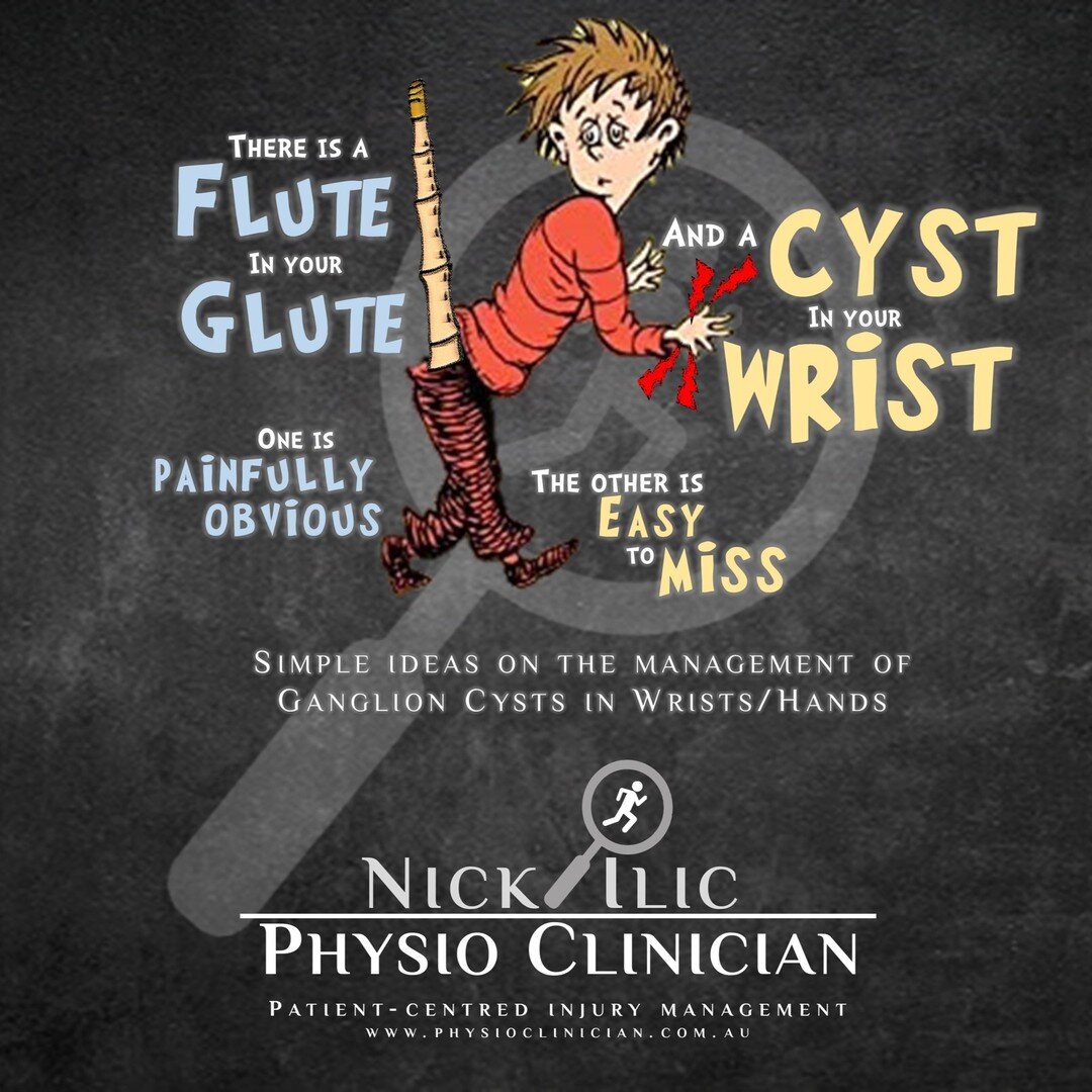 Repost from @nickilicphysio 

⭐ Blogpost #28: A Cyst in the Wrist is Easy to Miss &ndash; Simple ideas on the management of ganglion cysts in the wrist/hand.⭐

❓Do you have a big lump sticking out in your wrist?
❓Are you a Clinician with a sneaky pai