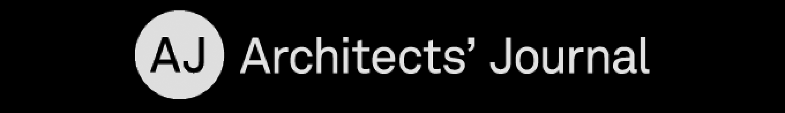 Logo of Architects' Journal with a circle containing the initials AJ and the text 'Architects' Journal' beside it.