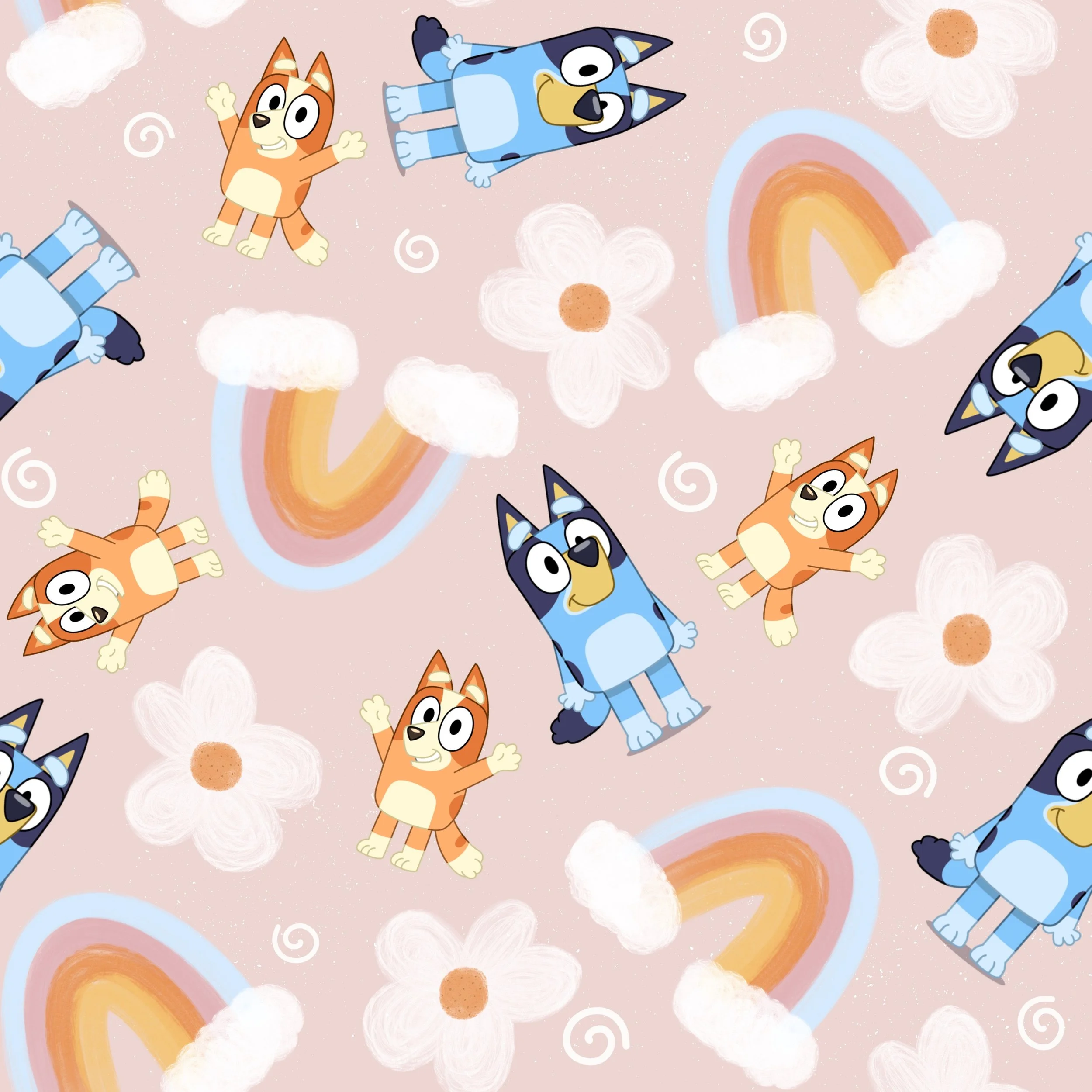 PREORDER - ROUND 30 - SCRUB TOP - 3008 RAINBOW BLUEY