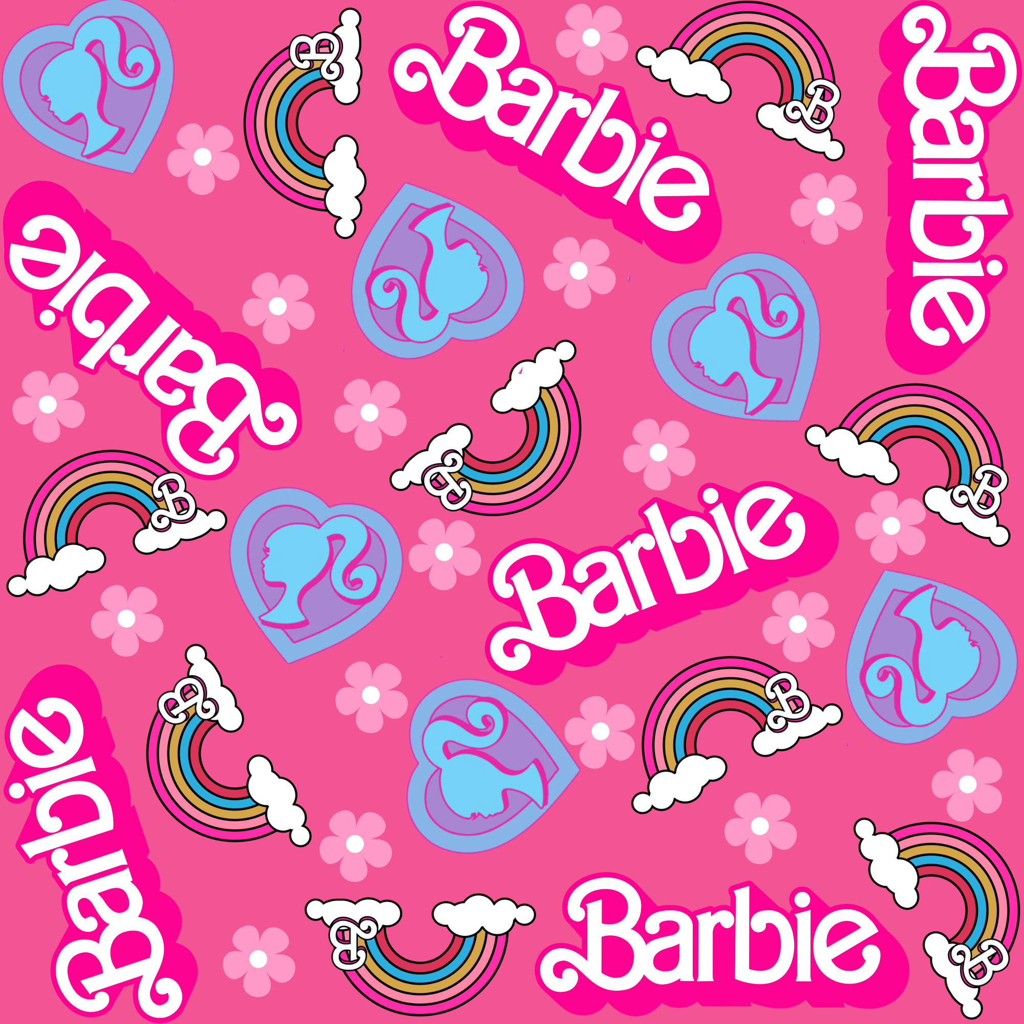 PREORDER - ROUND 30 - SCRUB TOP - 3145 RAINBOW BARBIE