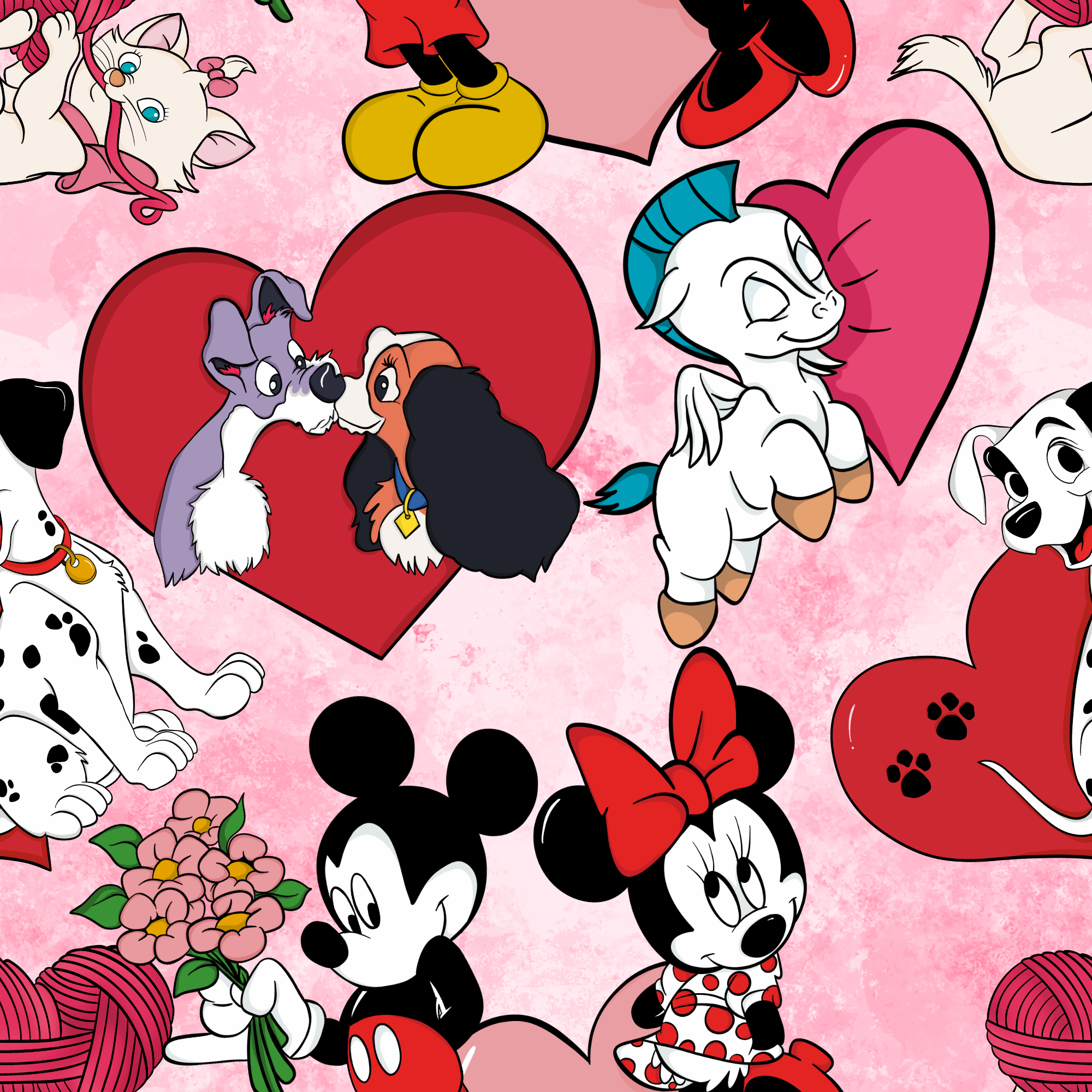 PREORDER - ROUND 29 - SCRUB TOP - 6005 VALENTINES CREW IN PINK