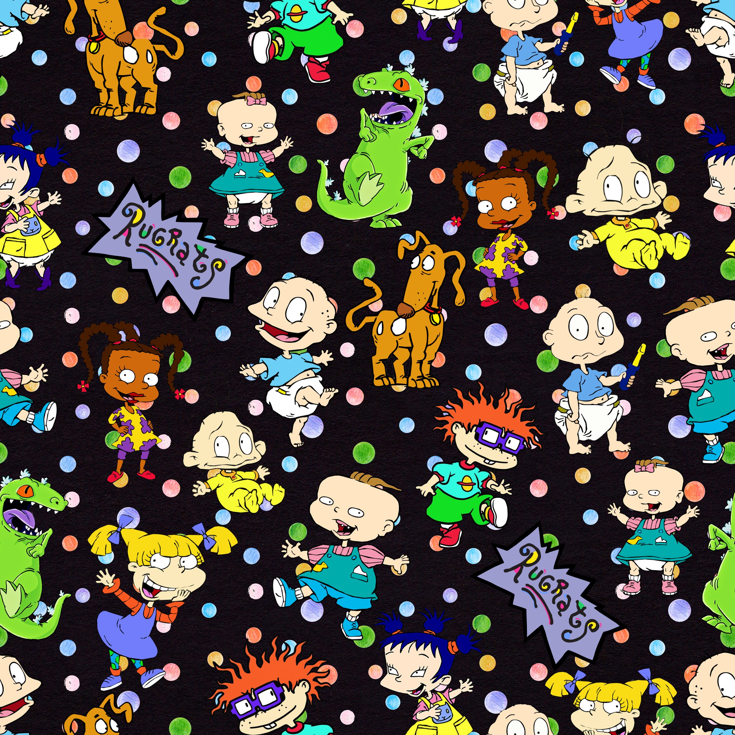 PREORDER ROUND 14 SCRUB TOP 3029 RUGRATS IN BLACK — Little Lady