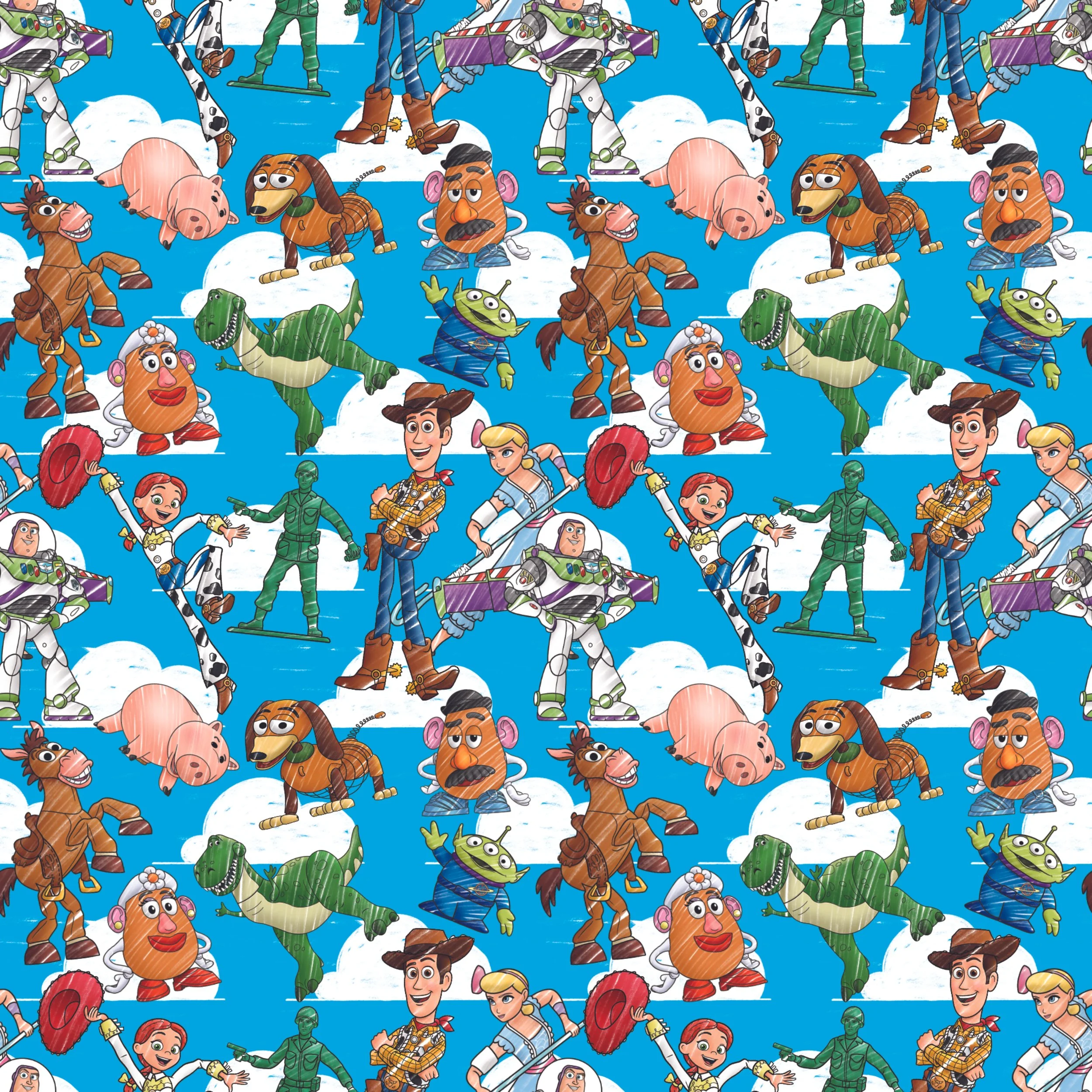 PREORDER - ROUND 30 - SCRUB TOP - 3109 TOY STORY SKETCH