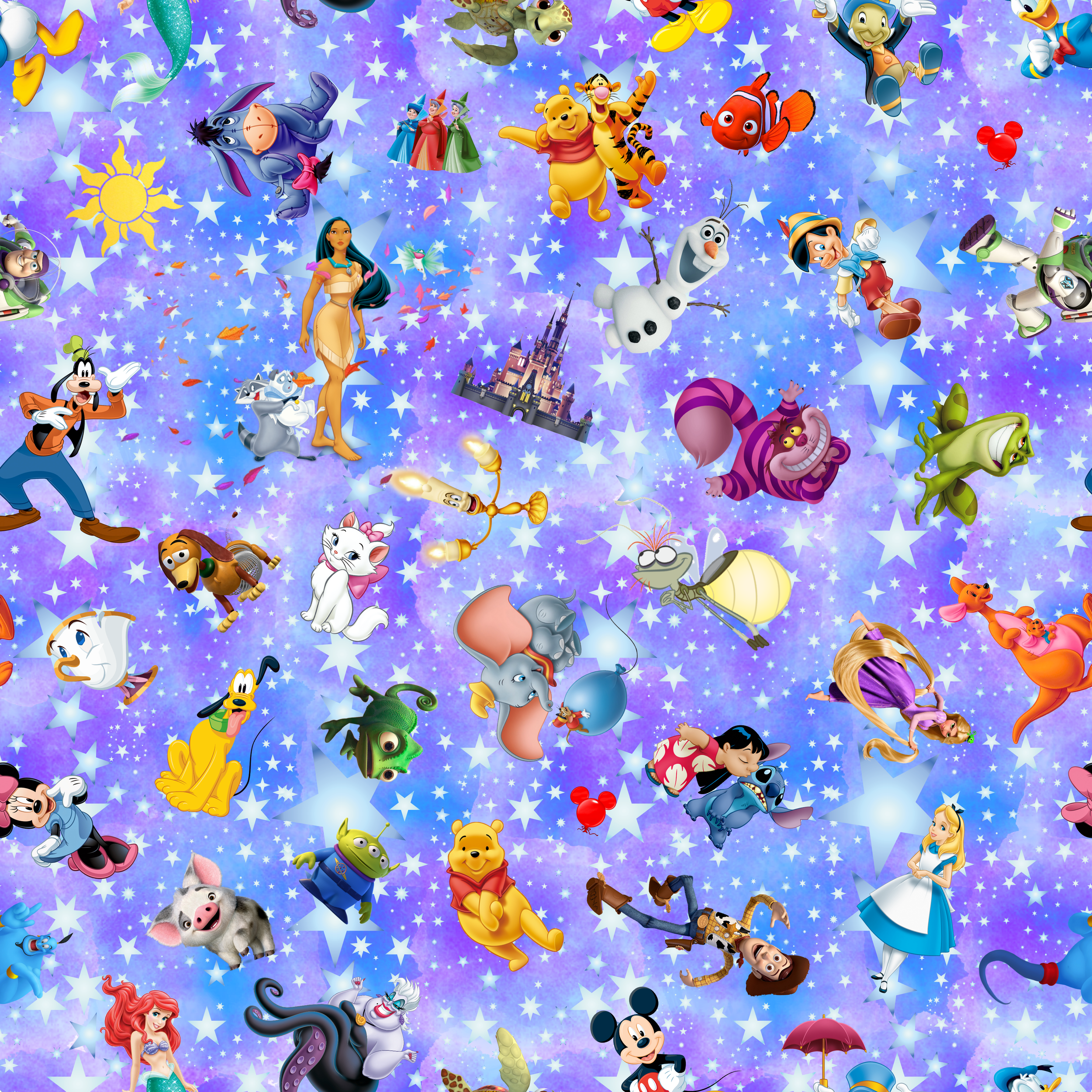 PREORDER - ROUND 31 - SCRUB TOP - 3251 STARRY KINGDOM