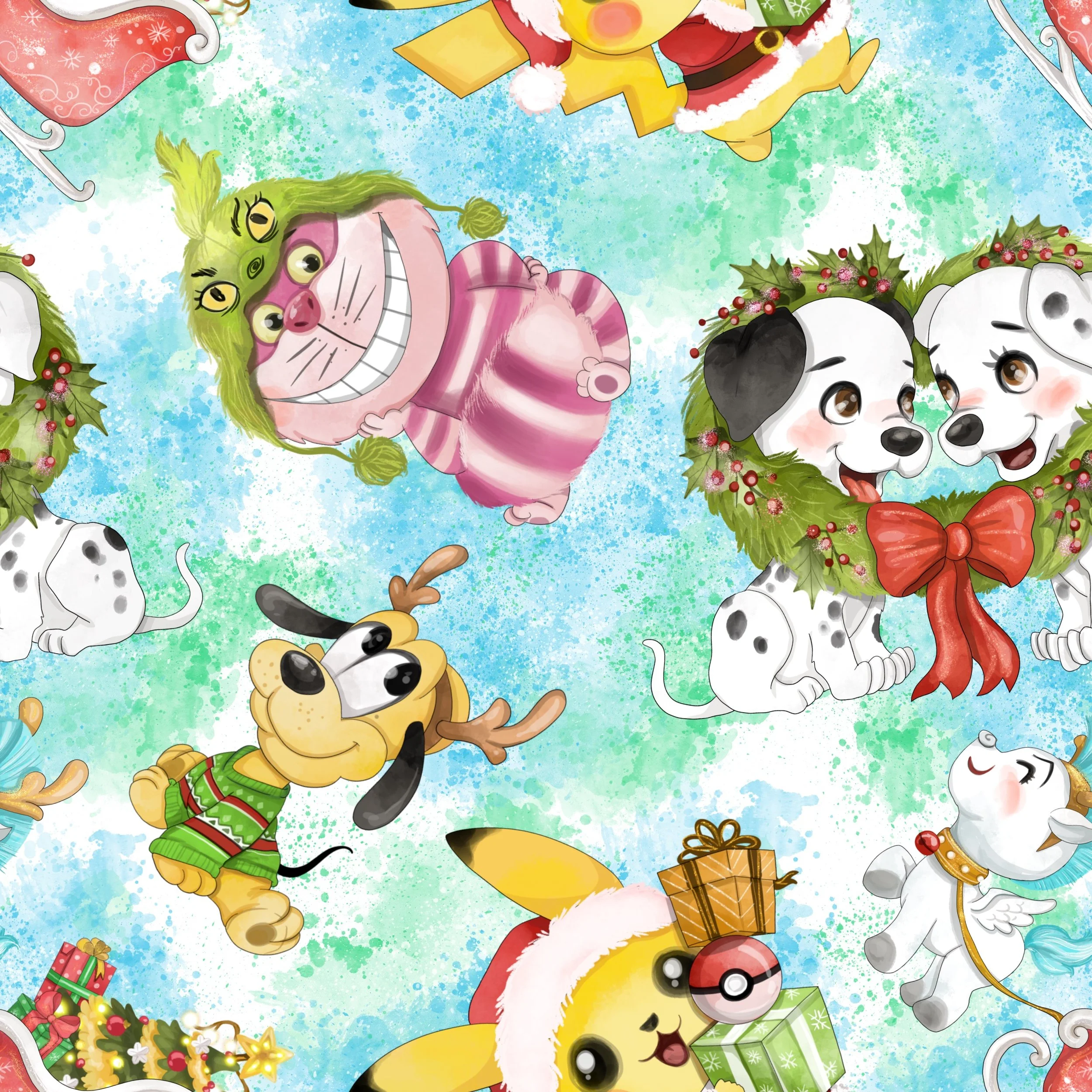 PREORDER - ROUND 31 - SCRUB TOP - 2017 CHRISTMAS BABIES EXPANDED