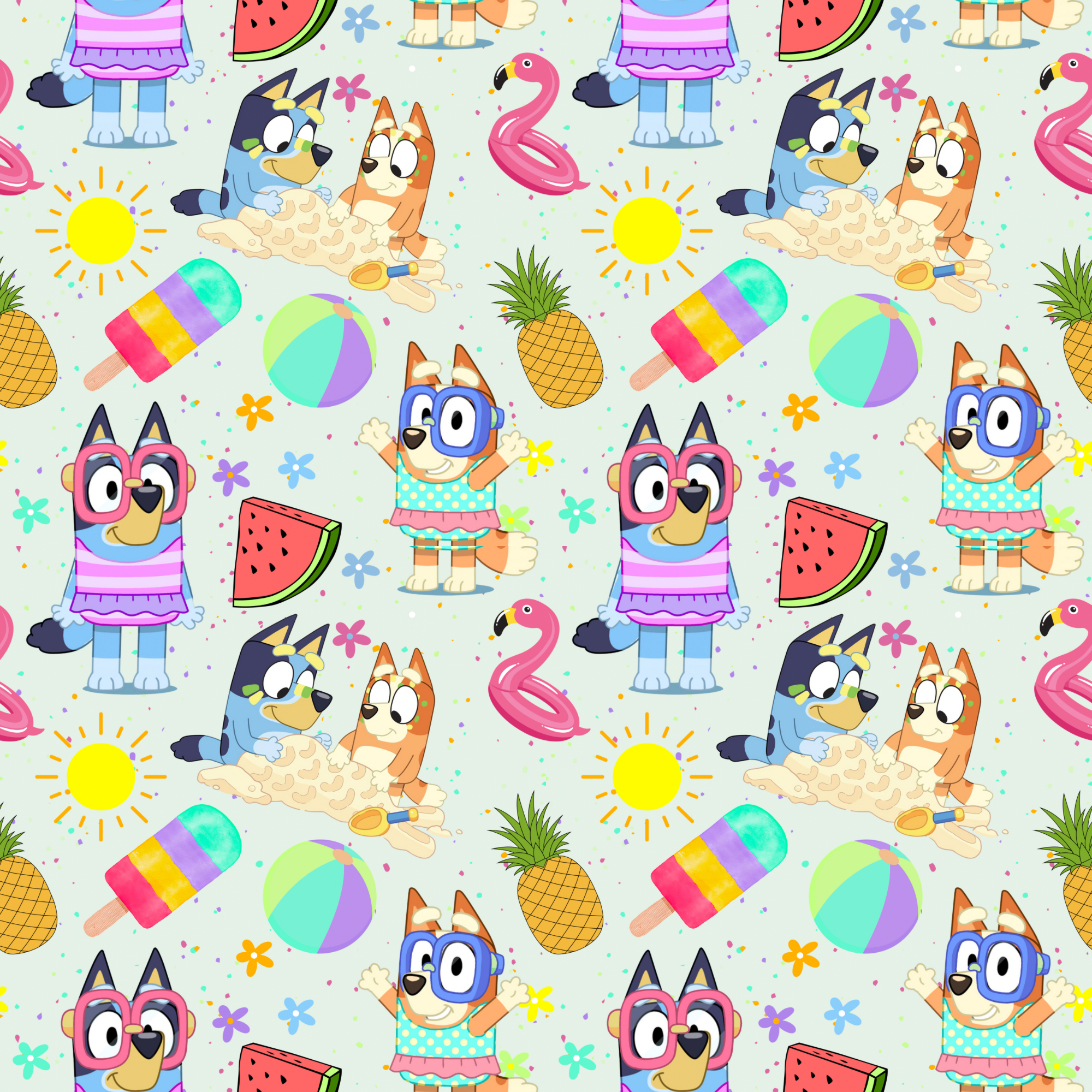 PREORDER - ROUND 30 - SCRUB TOP - 3183 SUMMER BLUEY