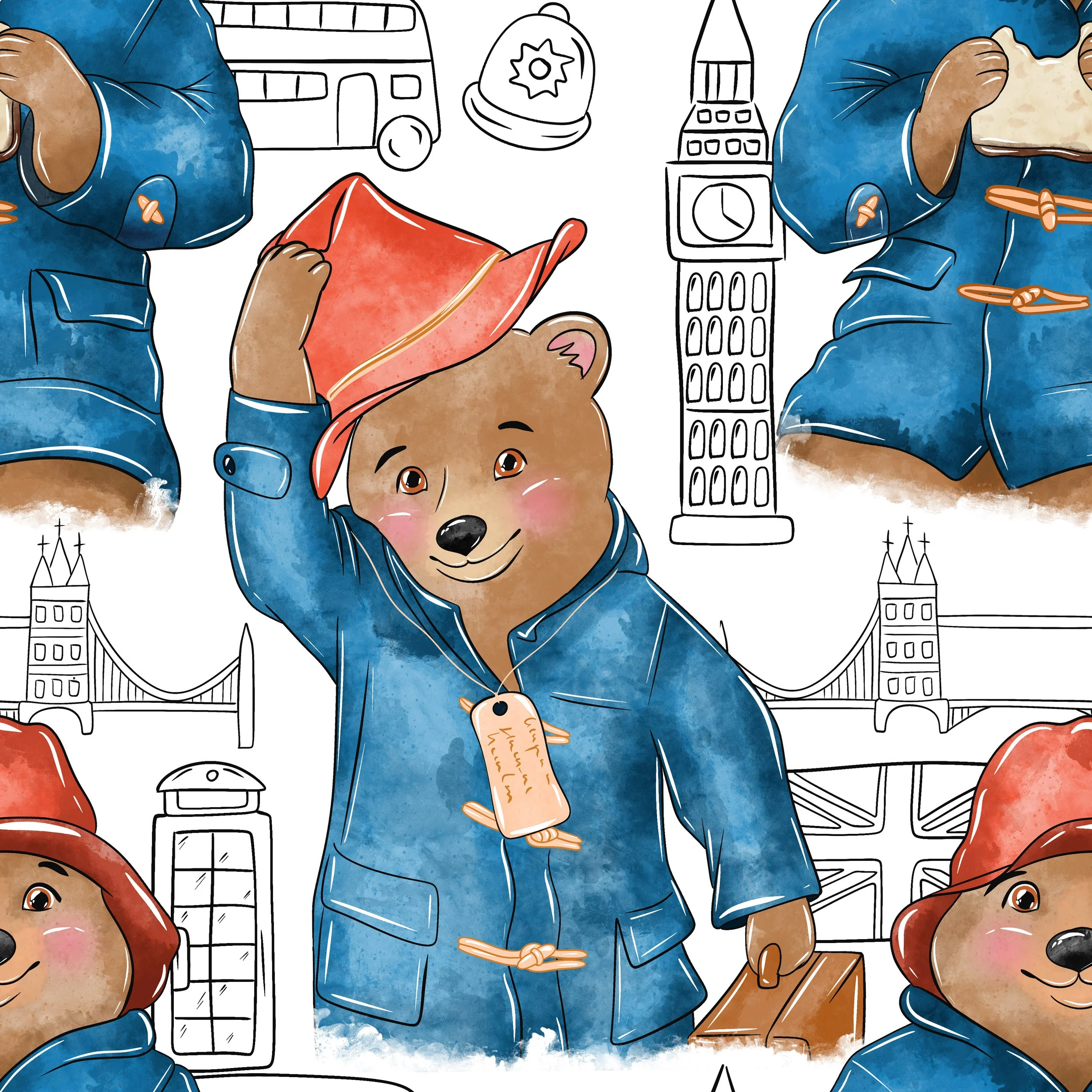 PREORDER - ROUND 31 - SCRUB TOP - 3016 PADDINGTON