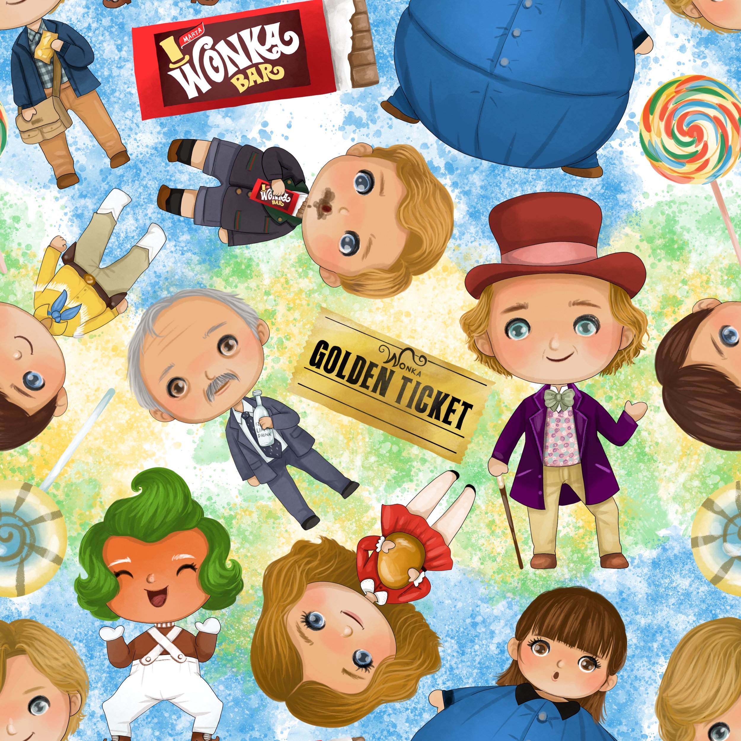 Scrub Top - 3114 Willy Wonka