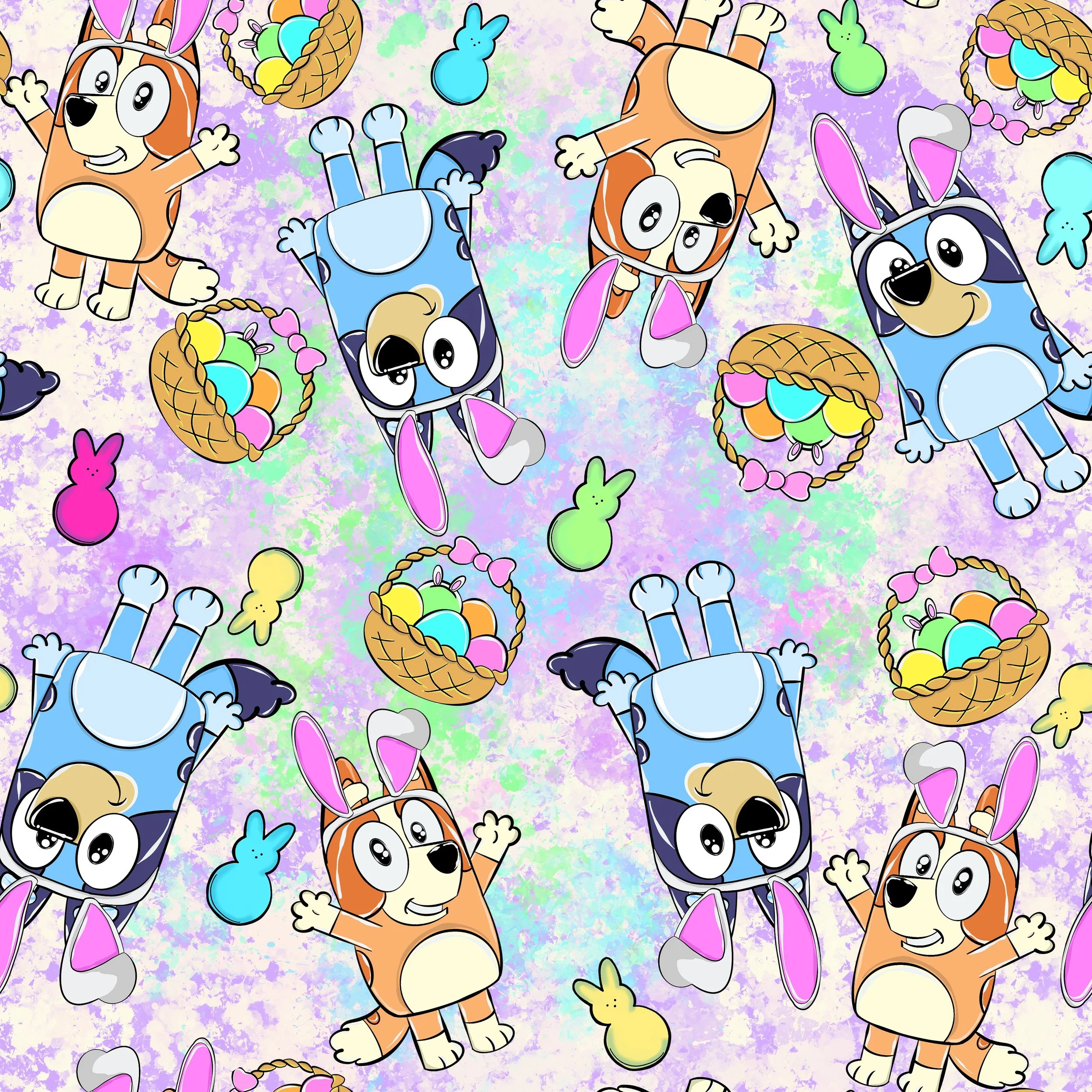 PREORDER - ROUND 29 - SCRUB TOP - 1004 EASTER BLUEY