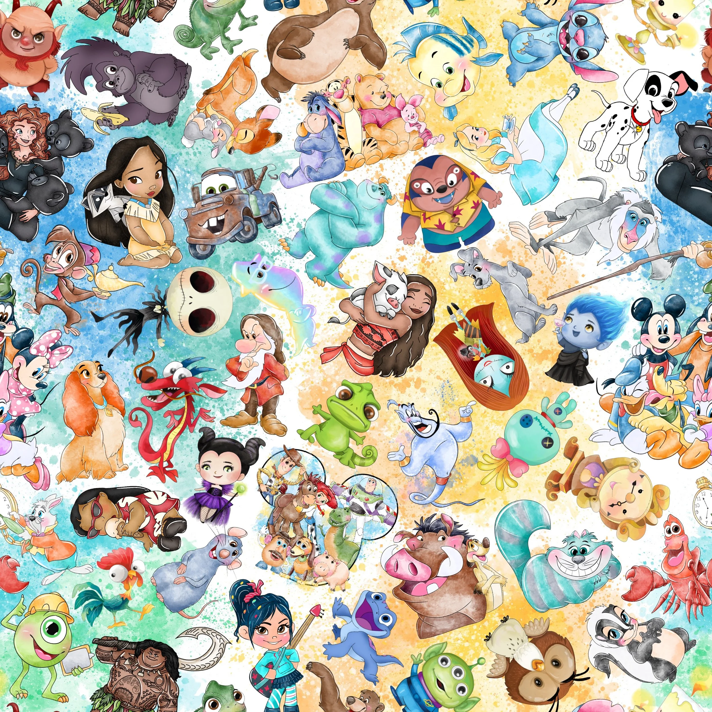 PREORDER - ROUND 30 - SCRUB TOP - 3055 EXPANDED MAGIC KINGDOM