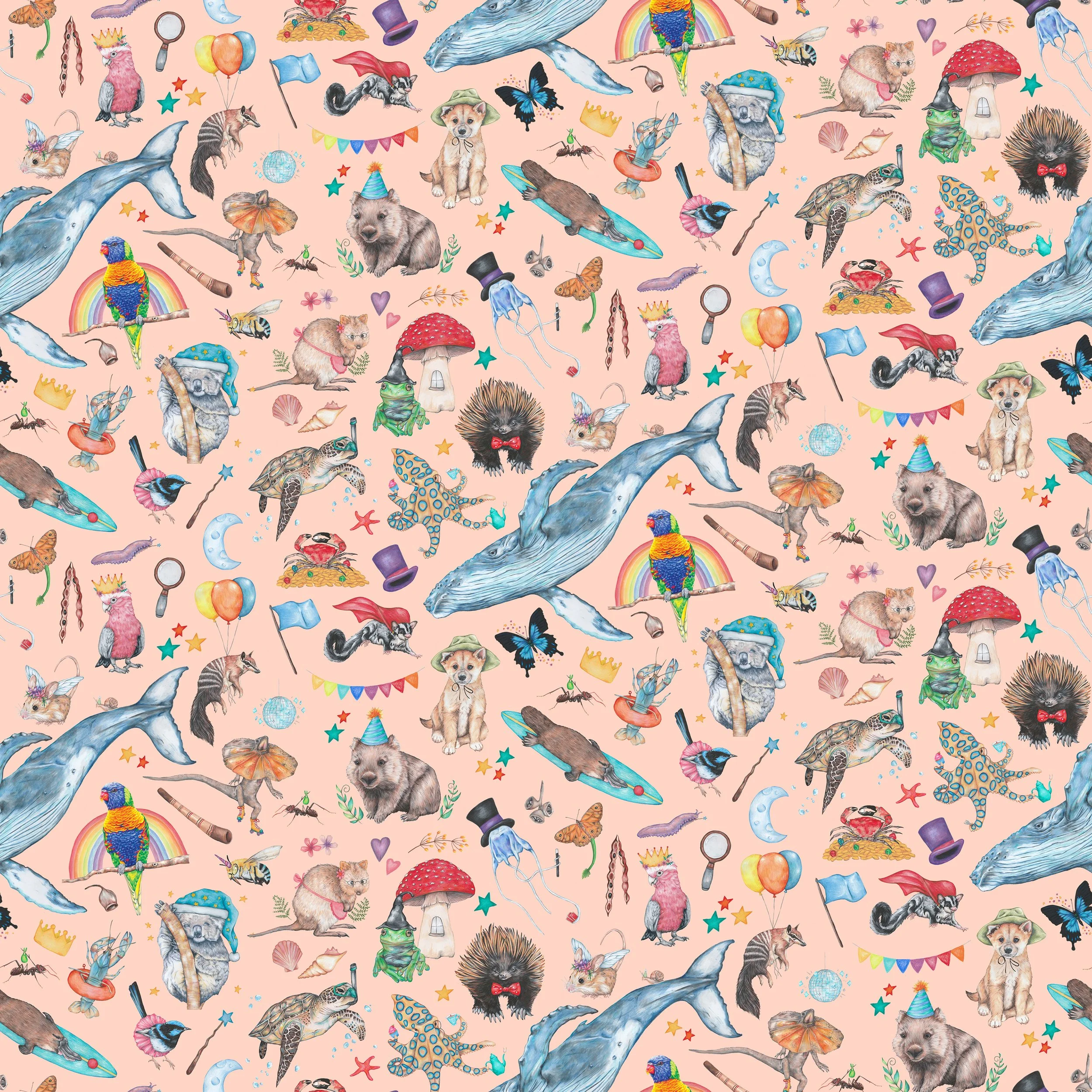 PREORDER - ROUND 30 - SCRUB TOP - 3270 AUSTRALIANA TOSS BLUSH