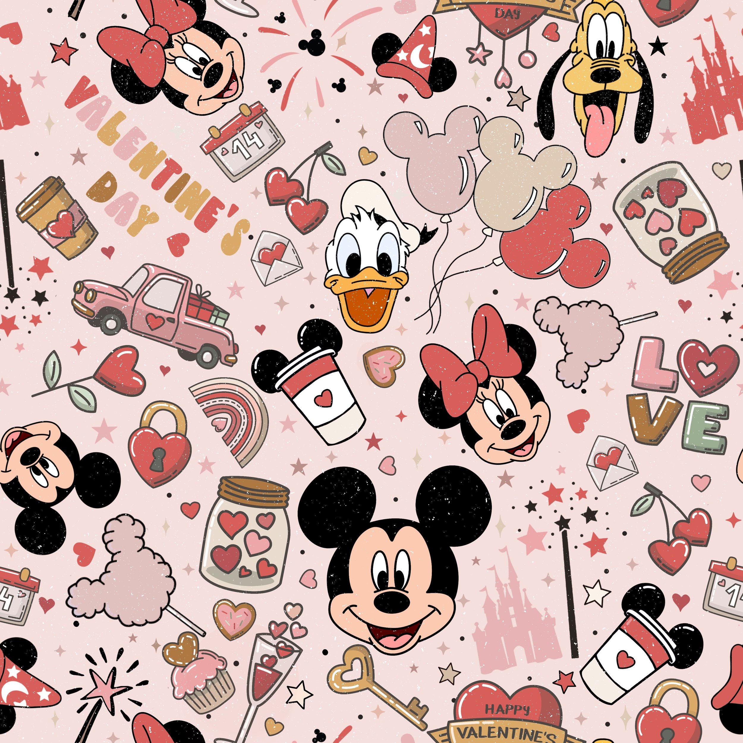 PREORDER - ROUND 29 - SCRUB TOP - 6009 MICKEY & FRIENDS TOSS