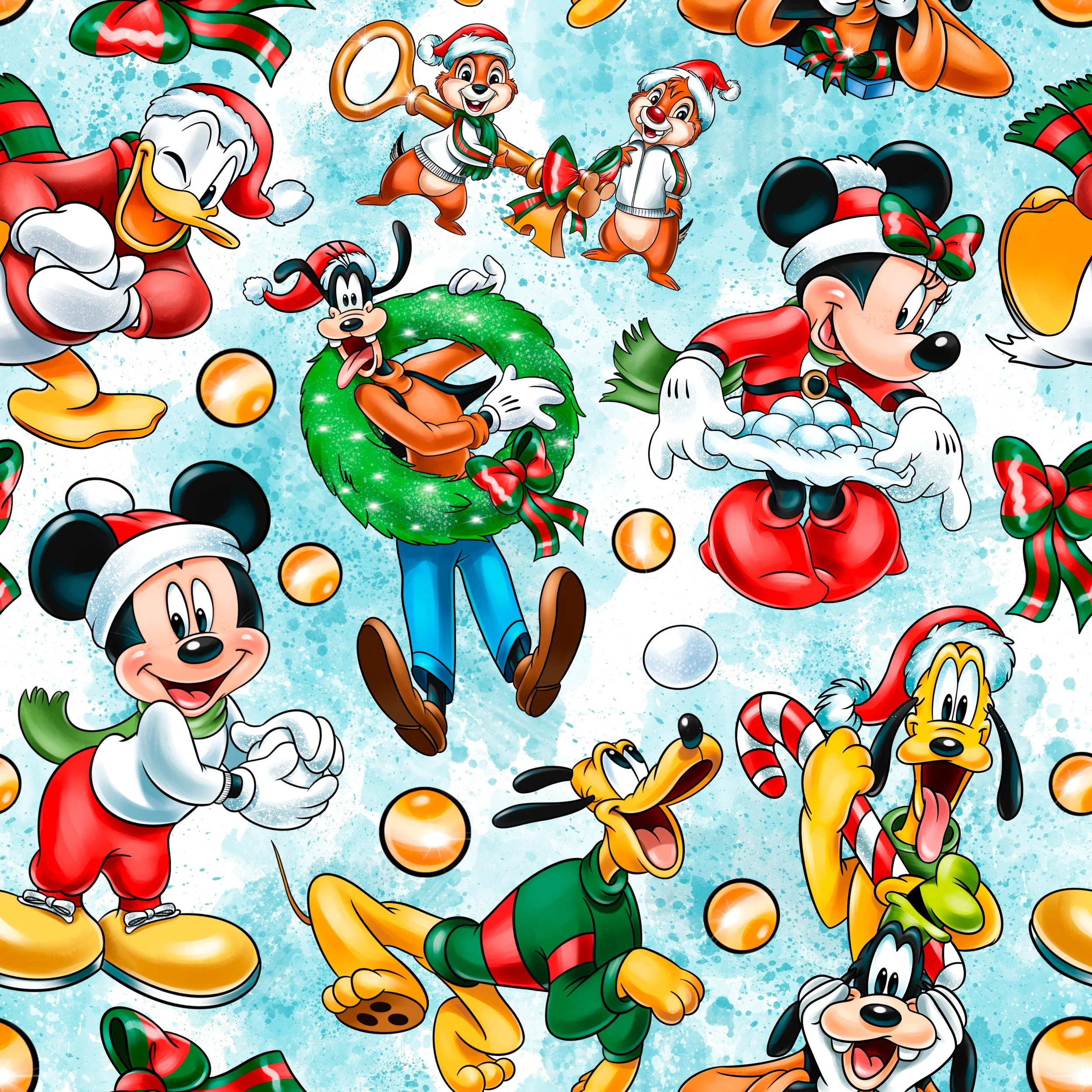 PREORDER - ROUND 31 - SCRUB TOP - 2052 A DISNEY CHRISTMAS