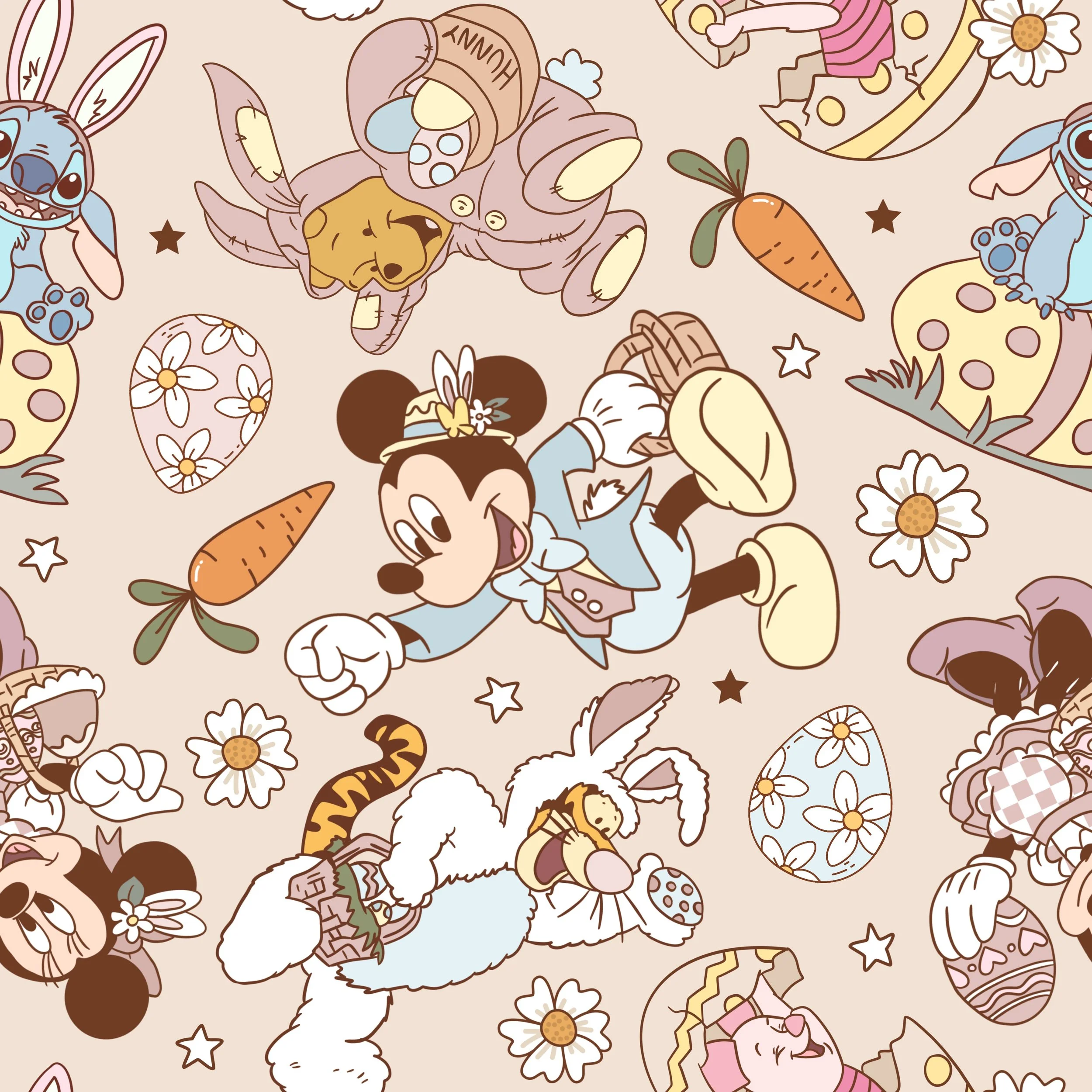 PREORDER - ROUND 29 - SCRUB TOP - 1025 DISNEY EGG HUNT