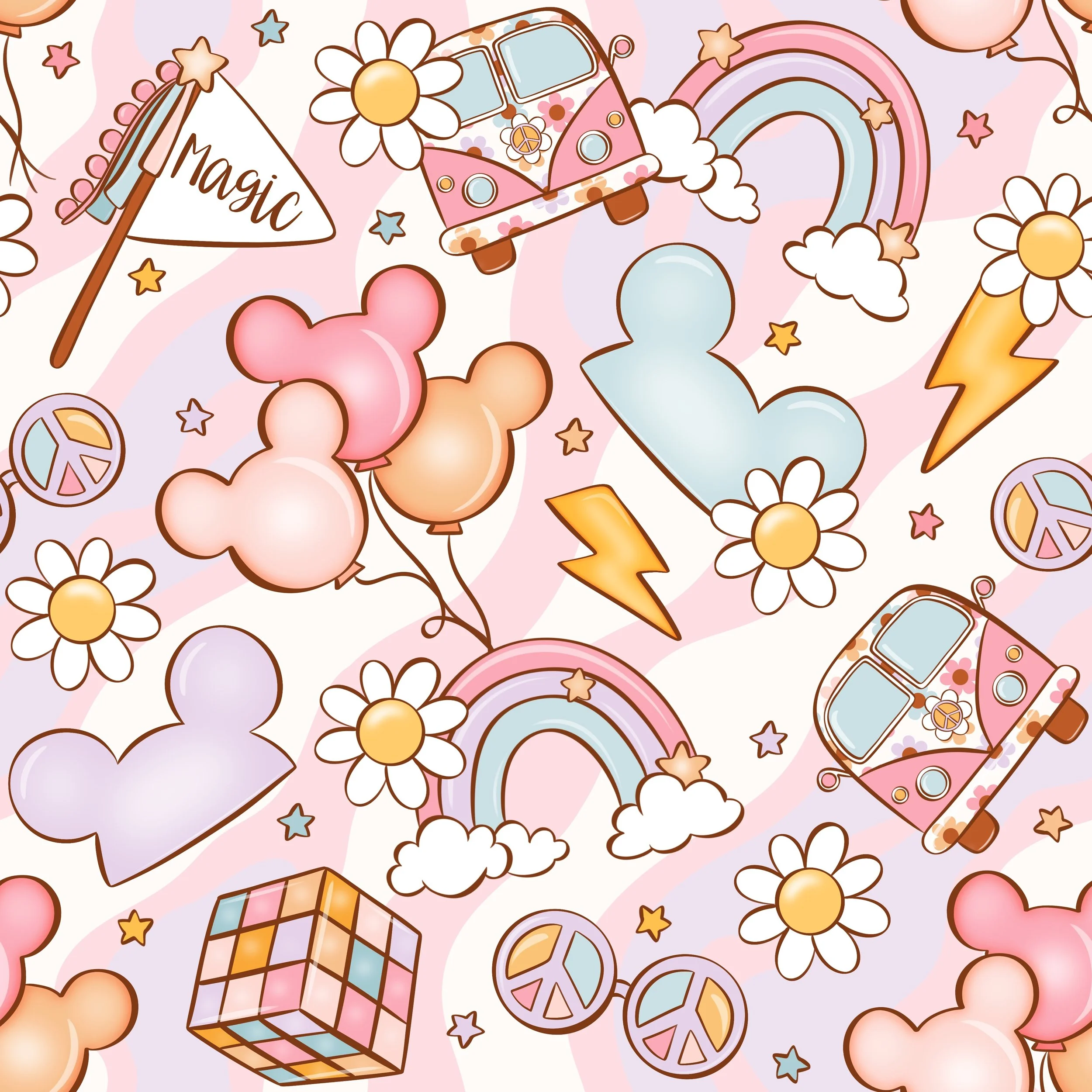 PREORDER - ROUND 31 - SCRUB TOP - 3234 DISNEY DREAM