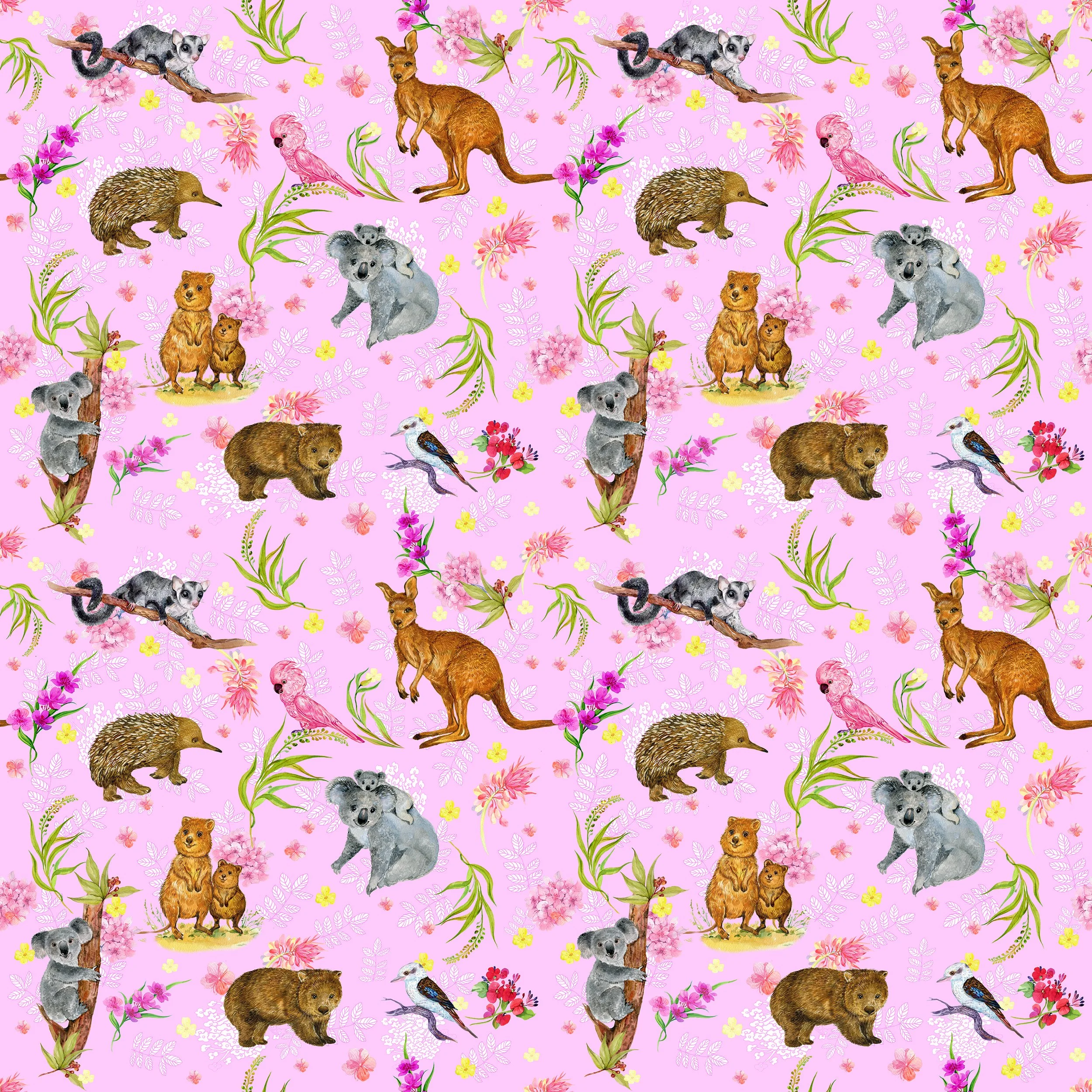 PREORDER - ROUND 30 - SCRUB TOP - 5228 AUSTRALIANA TOSS IN PINK