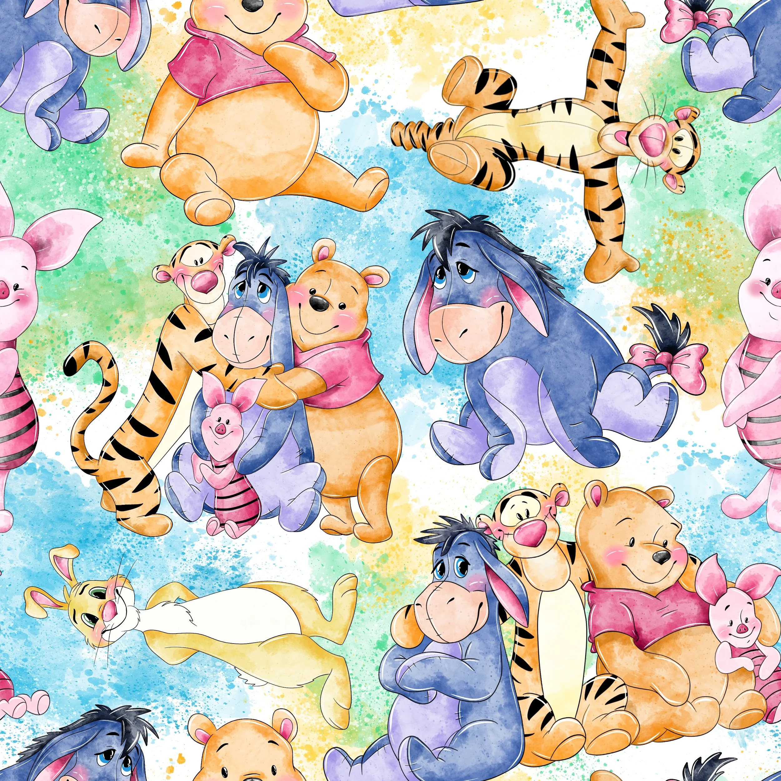 PREORDER - ROUND 30 - SCRUB TOP - 3133 WINNIE & FRIENDS