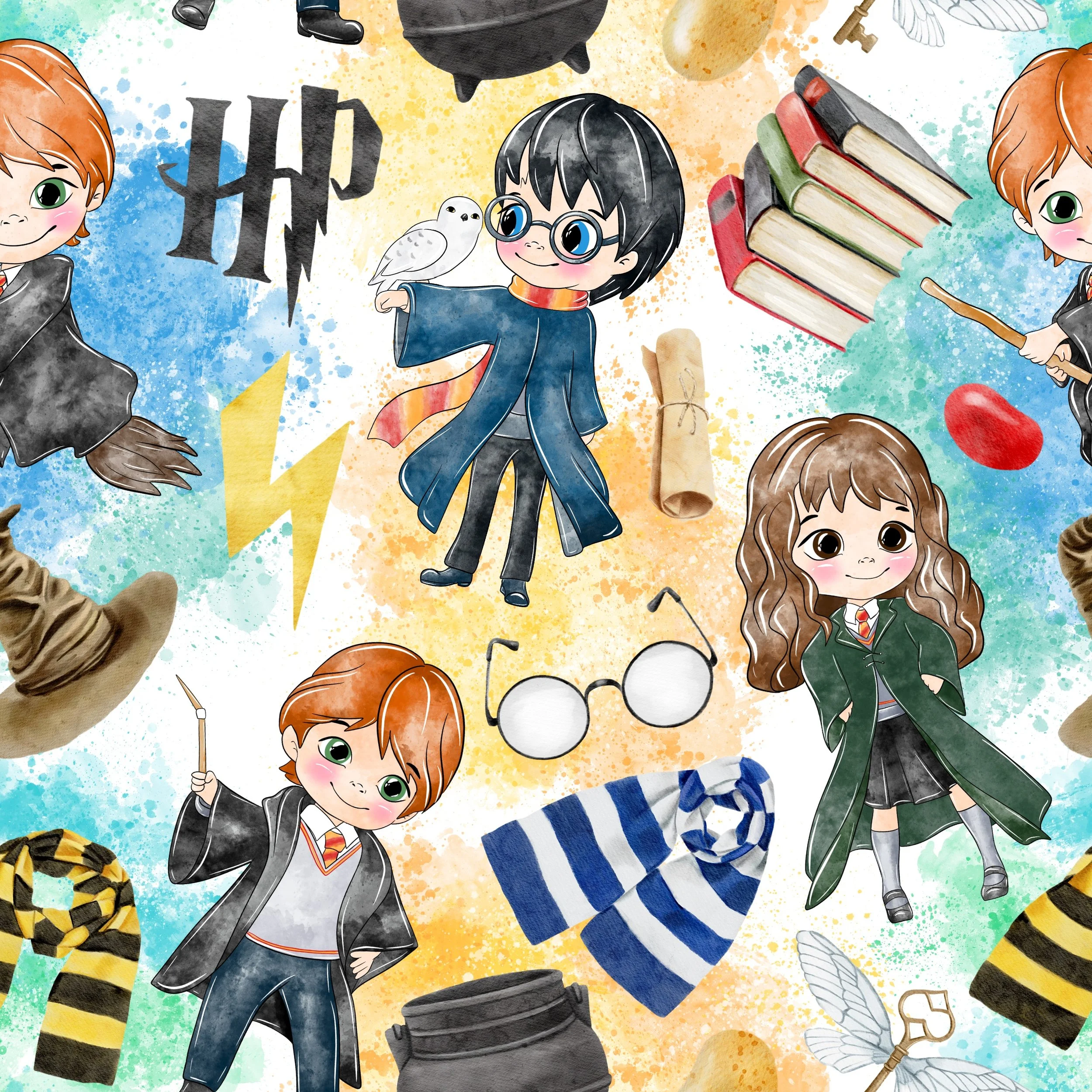 PREORDER - ROUND 31 - SCRUB TOP - 3168 HARRY POTTER