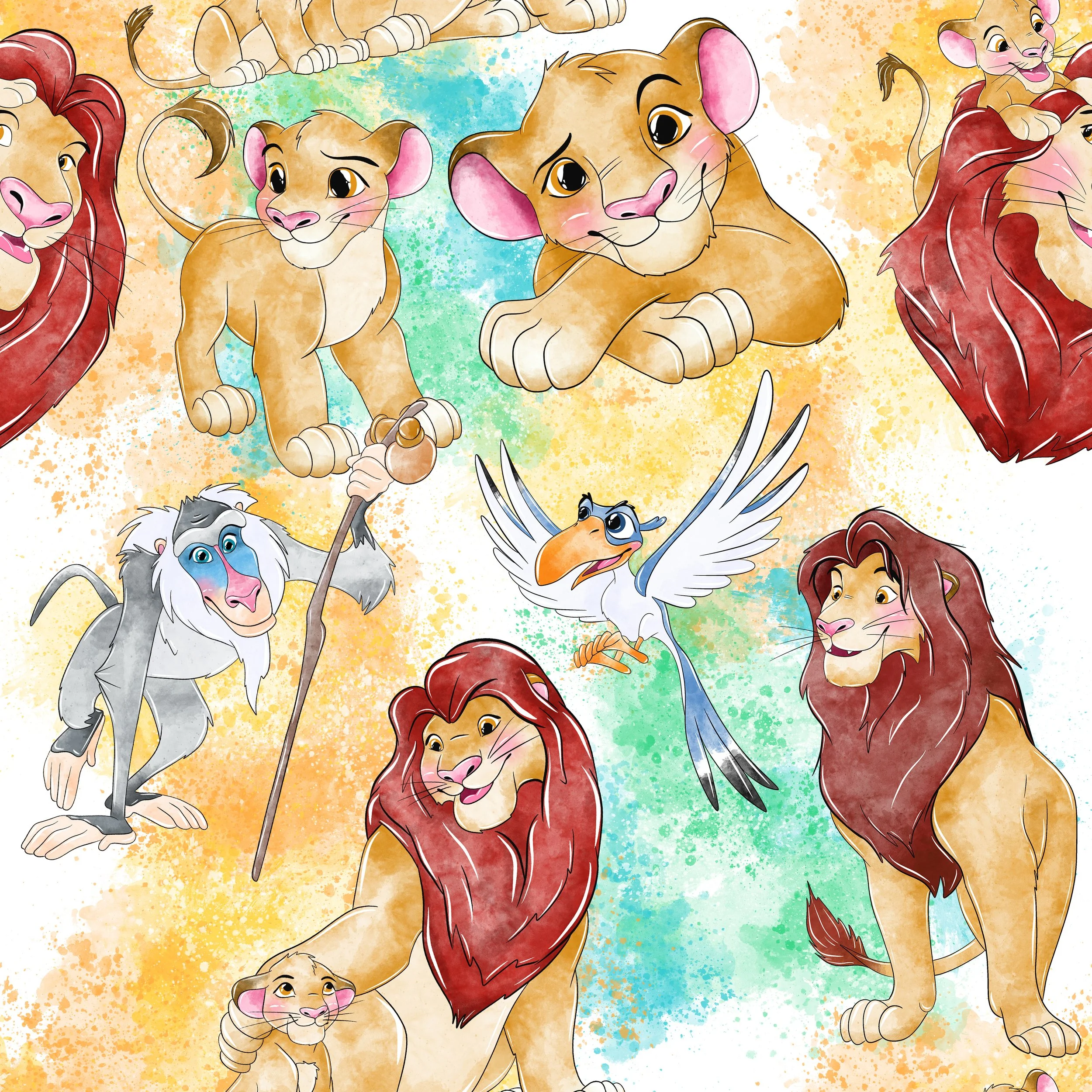 PREORDER - ROUND 30 - SCRUB TOP - 3030 LION KING