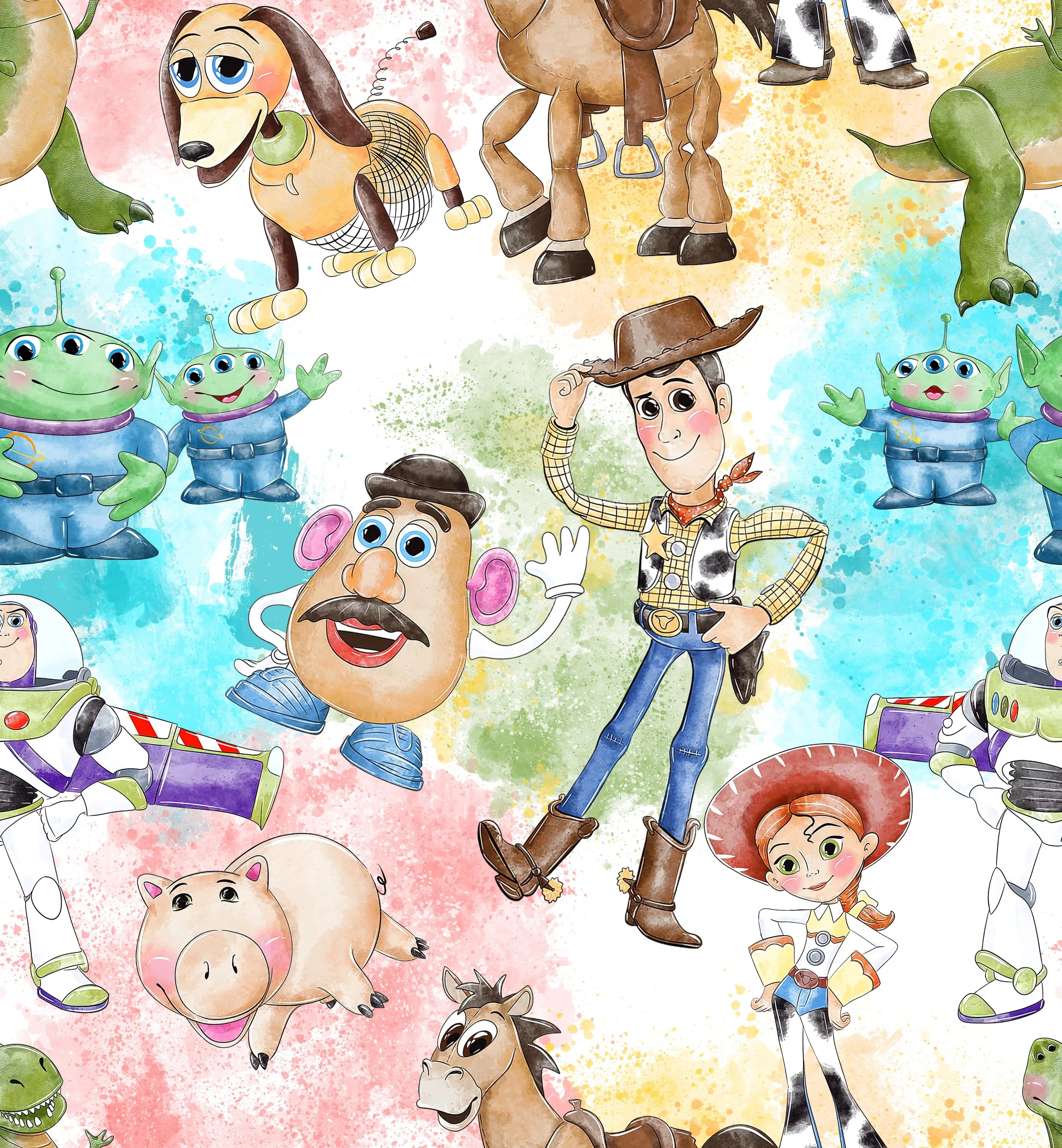 PREORDER - ROUND 30 - SCRUB TOP - 3011 TOYSTORY