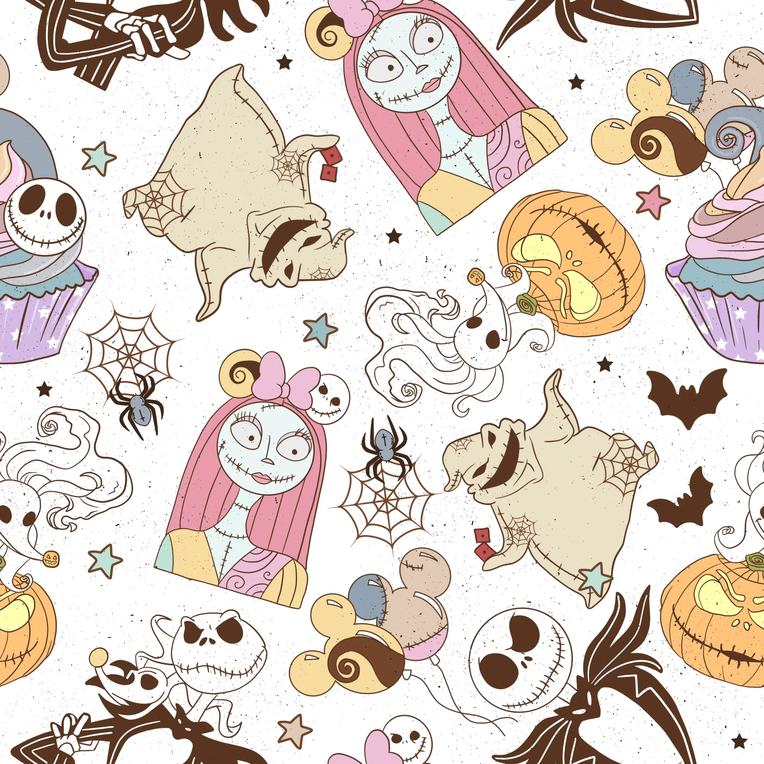 PREORDER - ROUND 31 - SCRUB TOP - 2047 NIGHTMARE BEFORE CHRISTMAS