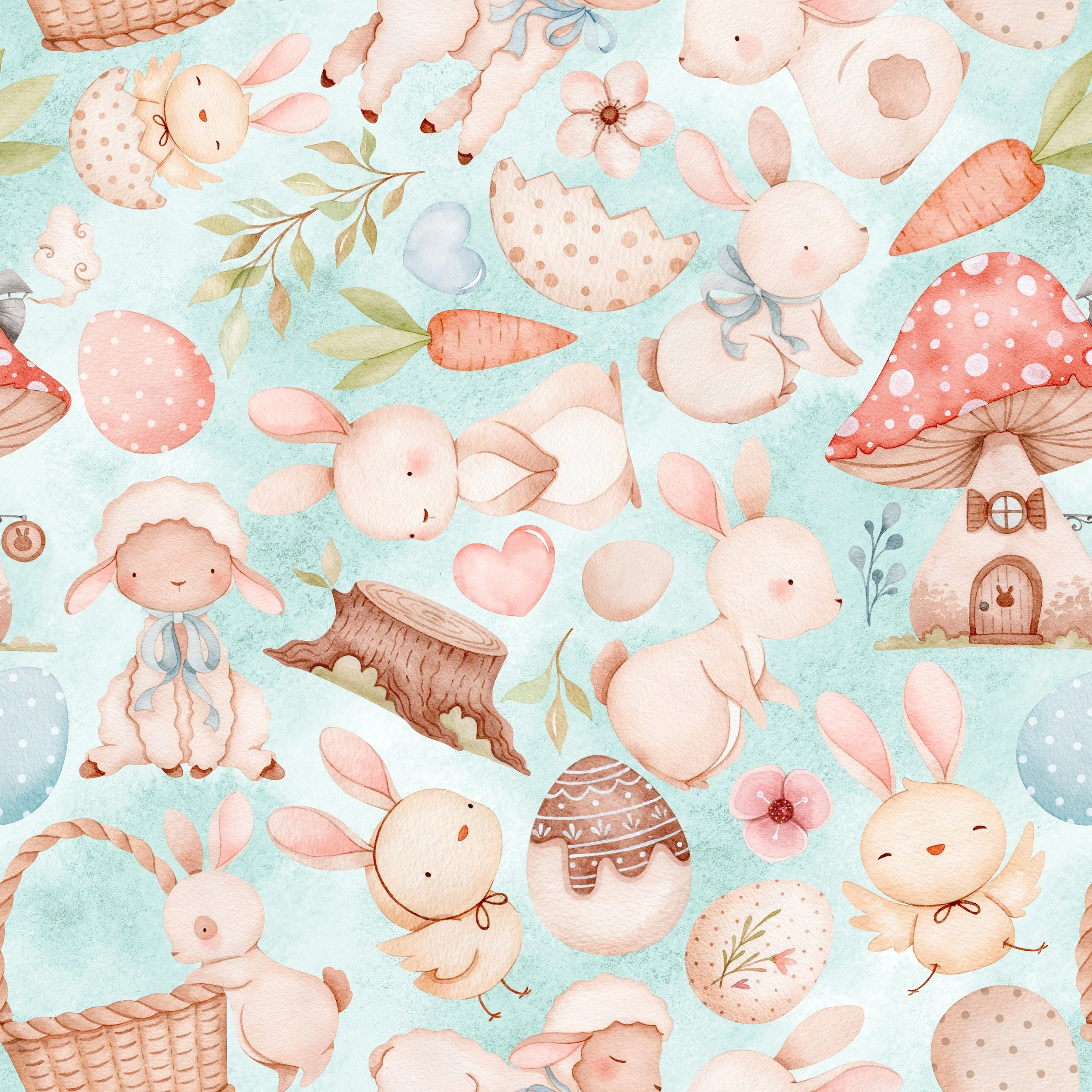 PREORDER - ROUND 29 - SCRUB TOP - 1019 RUSTIC EASTER