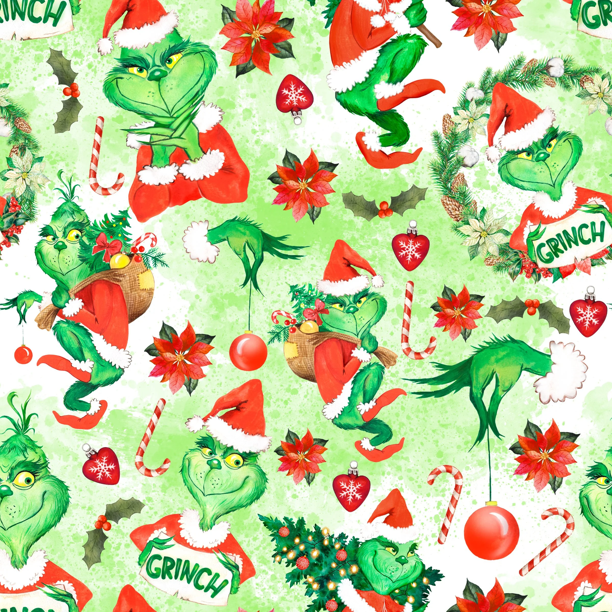 PREORDER - ROUND 31 - SCRUB TOP - 2041 HOW THE GRINCH STOLE CHRISTMAS