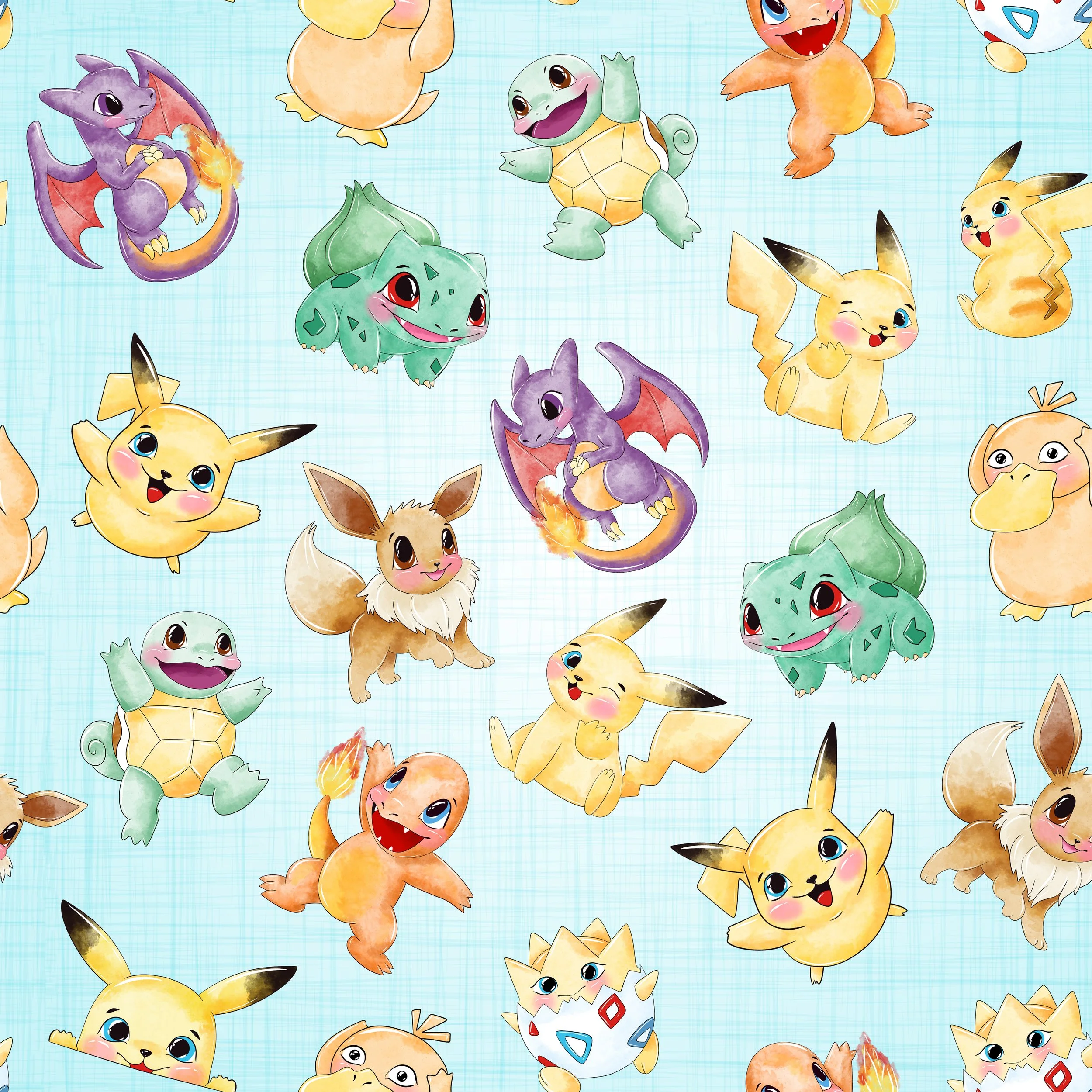 PREORDER - ROUND 29 - SCRUB TOP - 3040 POKEMON BLUE