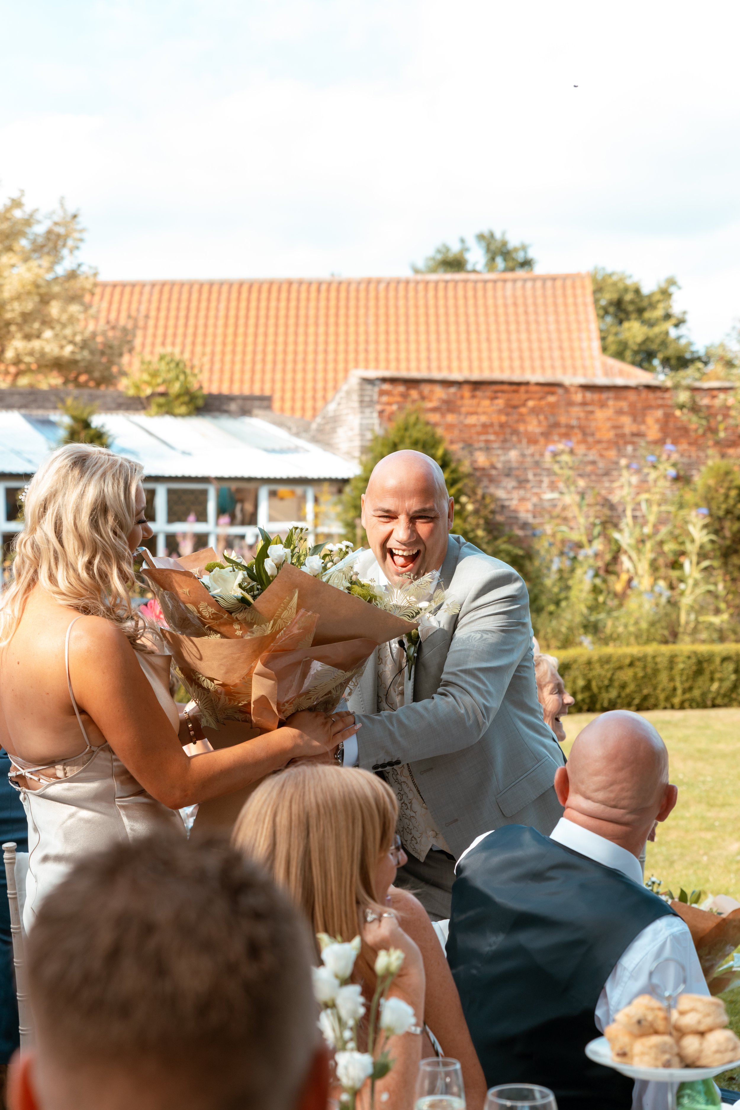 Natural candid wedding photography at Bardney Hall in Barton upon Humber