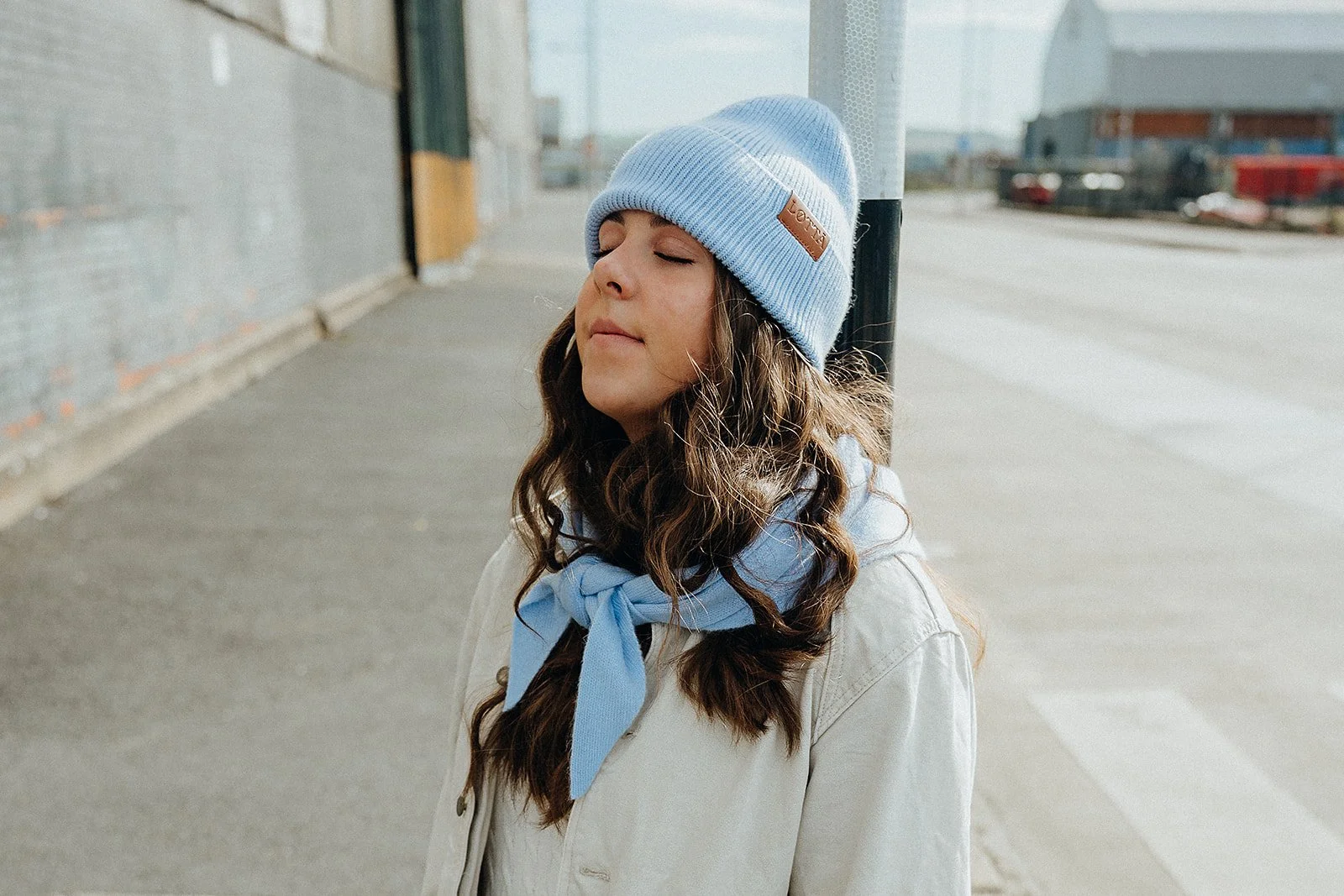 Polar Blue Triangle Scarf