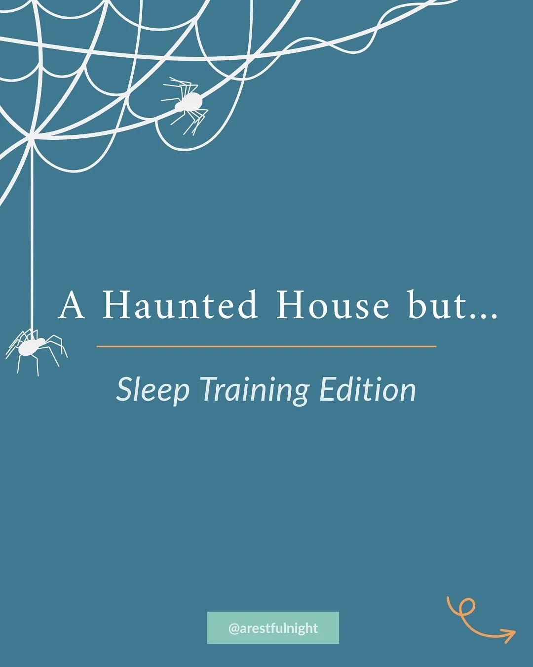 I had to hop on this trend because (as every parent knows) there&rsquo;s absolutely nothing scarier than lost sleep! 👻 

Wishing you and your crew a happy Halloween!

⬇️ Drop your sleep scaries in the comments for a tip from our expert sleep team! 
