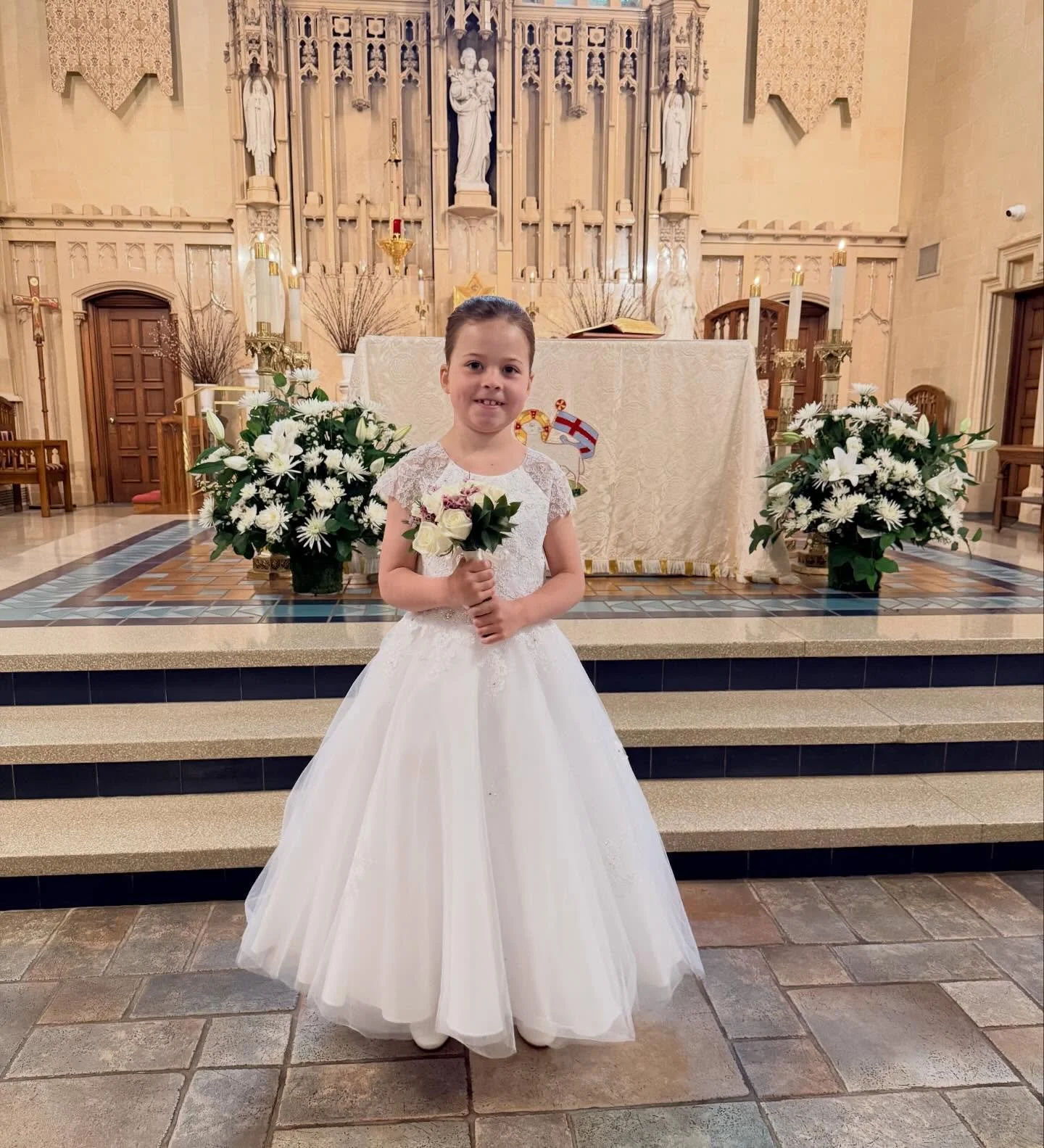 God Bless Mairead Catherine! 

It feels like just yesterday we were baptizing you. I blinked my eye and today you received your First Holy Communion. I couldn&rsquo;t be prouder of you and pray that you are guided and protected by God&rsquo;s love ea