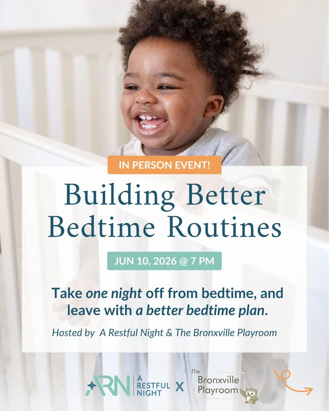 Summer schedules are coming&hellip; is your bedtime routine ready?

@bronxville_playroom and @arestfulnight are hosting a complimentary, in-person community session to help local parents build smoother, more consistent bedtime routines before summer 