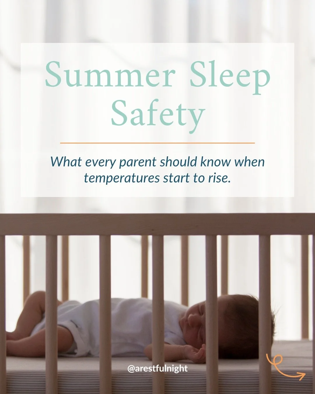 As temperatures rise, and summer schedules get chaotic, sleep can feel a little more complicated thank usual.

Warmer bedrooms, bright evening sunlight, sweaty car naps, and long days outside can all affect how comfortably &mdash; and safely &mdash; 