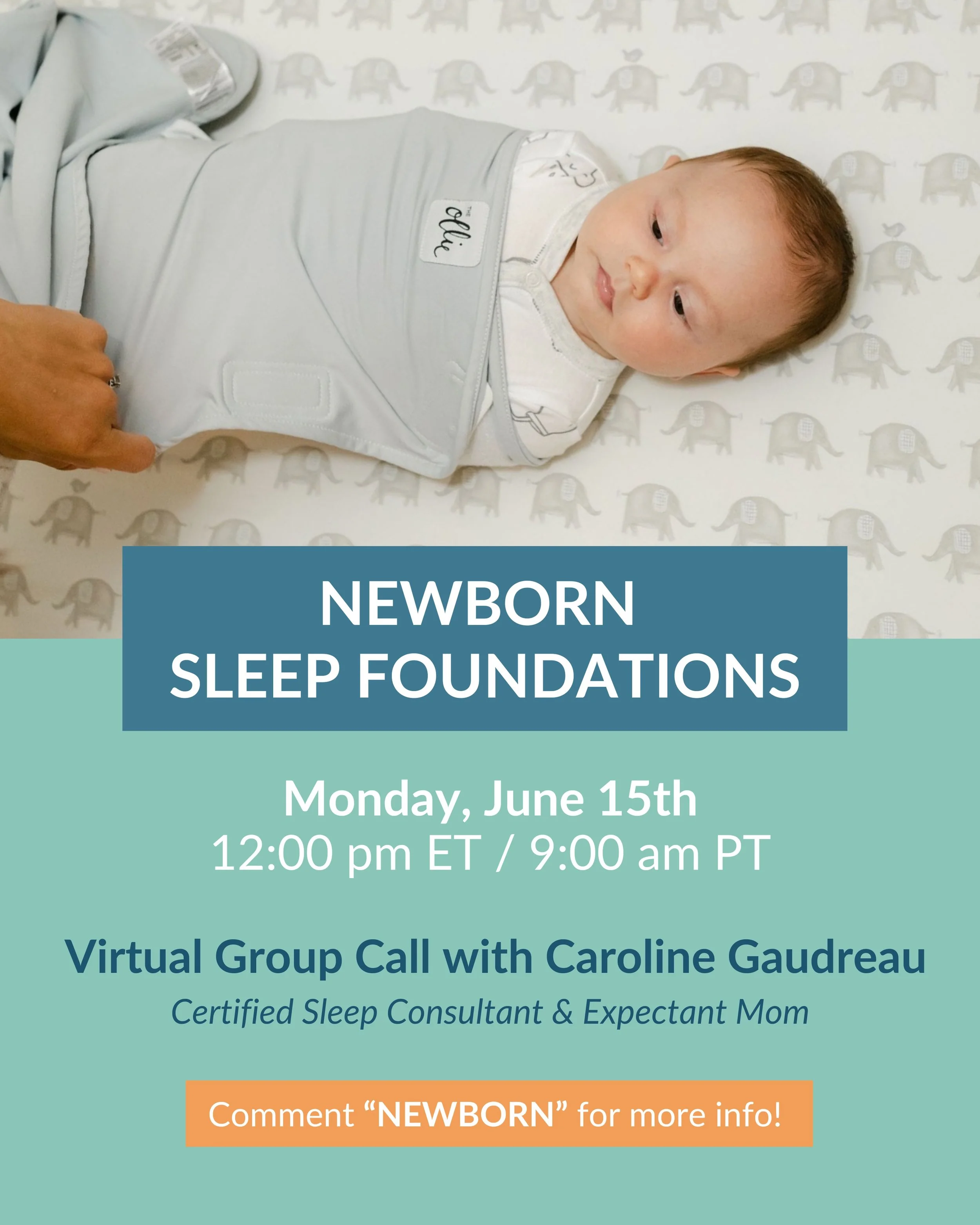 Navigating newborn sleep doesn&rsquo;t have to feel overwhelming!

Whether your in the thick of the fourth trimester, or expecting in the near future, this one&rsquo;s for you:

Join us for a Newborn Sleep Foundations group call where we&rsquo;ll wal
