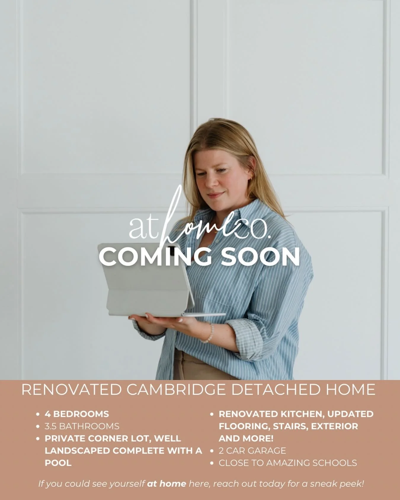 This beautifully cared for home, complete with thoughtful updates and a private pool backyard, could be yours!!

✅ A neighbourhood where all the kids meet at the park, has amazing schools and easy highway access. 

Stay tuned - you&rsquo;re not going