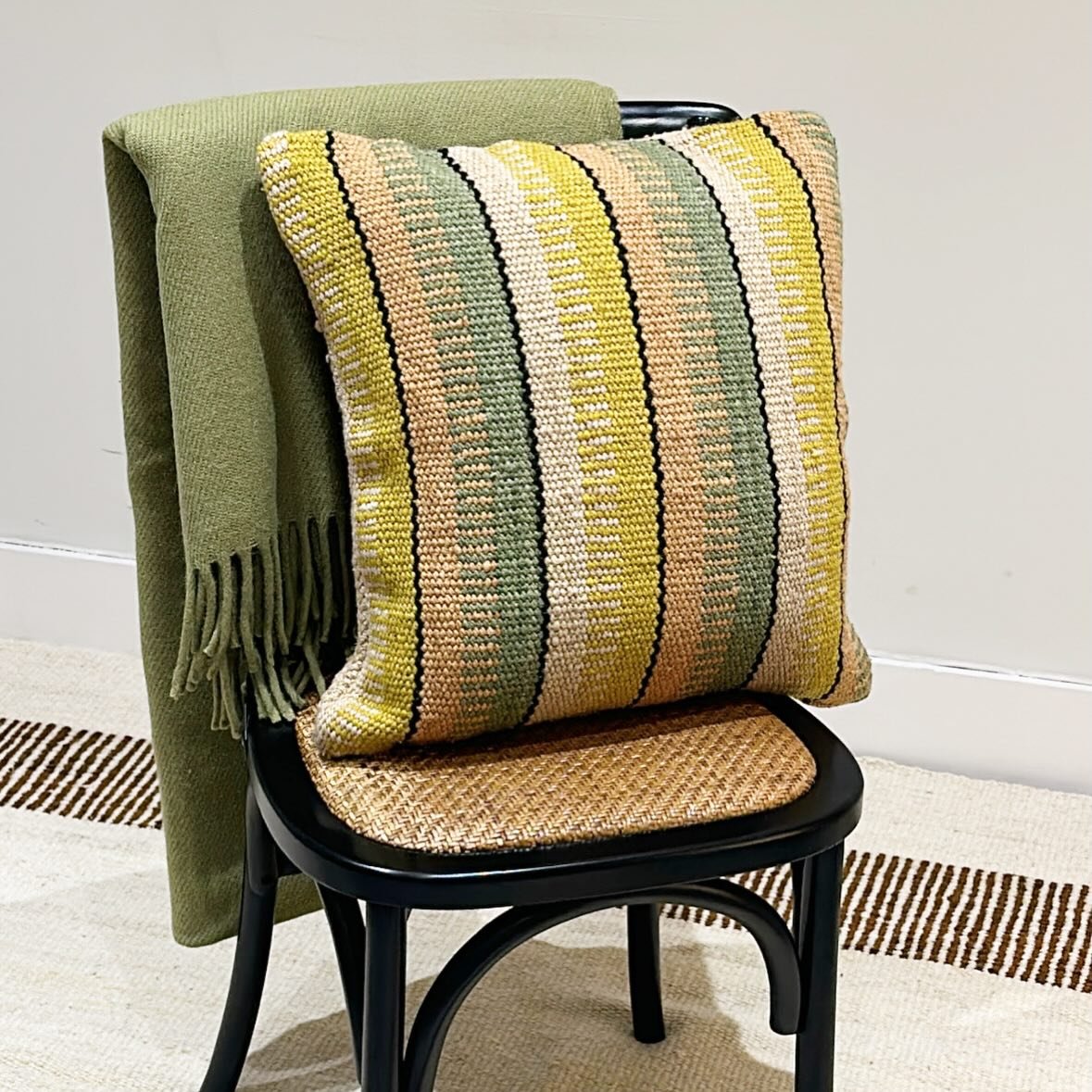 Hello February 🌈✨ Our Andino cushion is full of colour and life - designed to lift any space and bring instant warmth and joy. Handmade from 100% 🐑 wool, each piece reflects traditional craftsmanship from Argentina to the world.