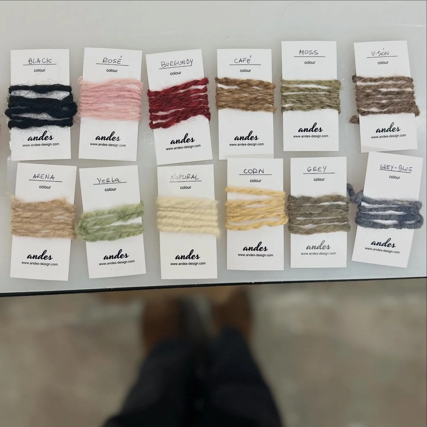 These are some of our tones available for your custom rug ✨ 

Our palette is the colours of the earth and each shade is naturally dyed using ingredients like yerba mate and onion skins, creating depth and a truly one-of-a-kind finish. 

Get in touch 