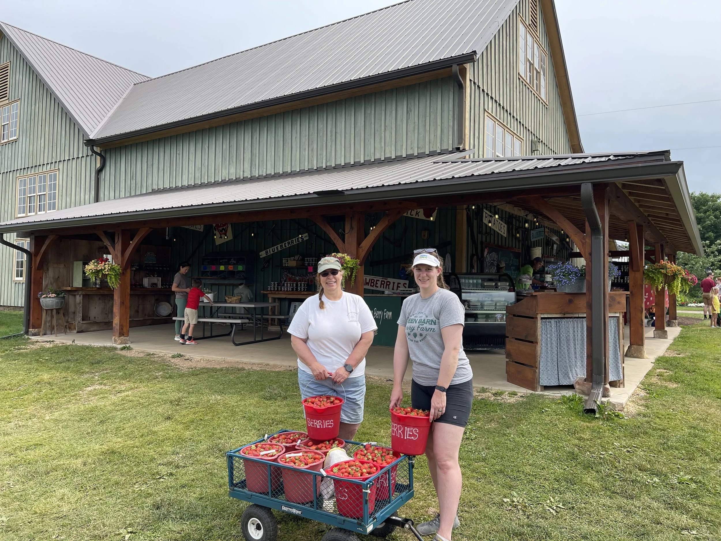 One full wagon and lots of great memories made in the strawberry patch.