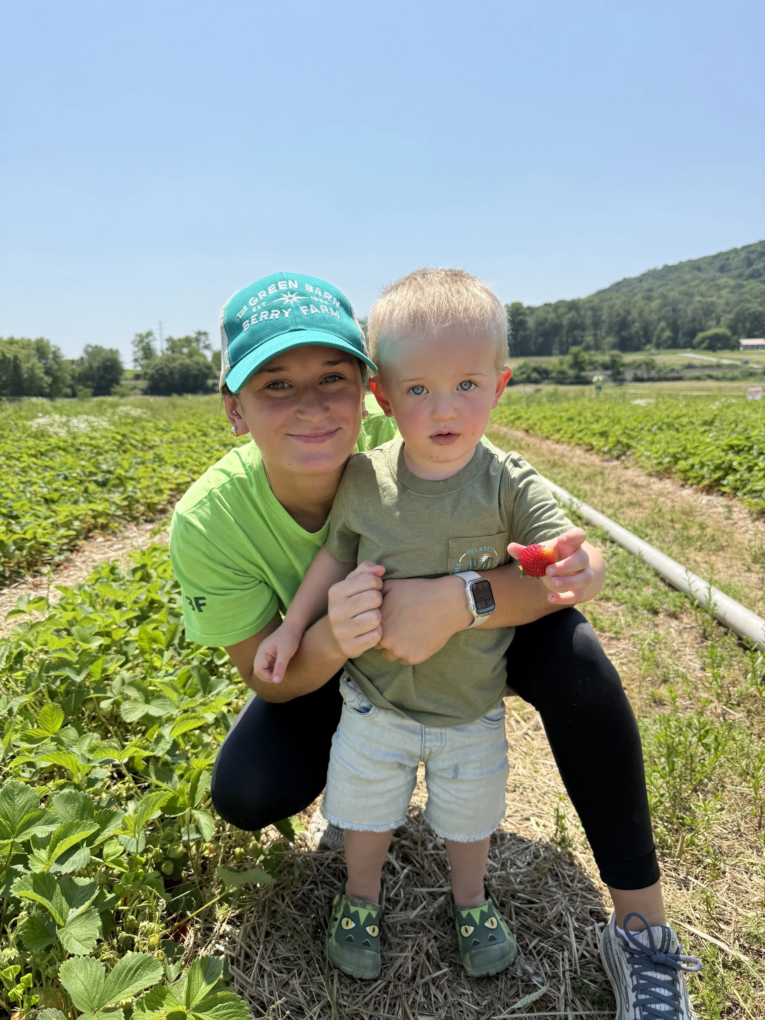 Growing memories while picking berries!