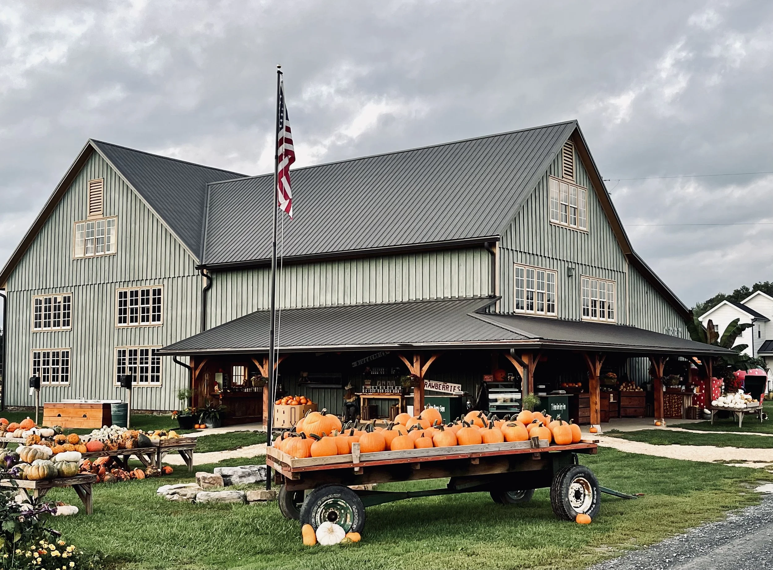 A beautiful fall day at The Green Barn Berry Farm.