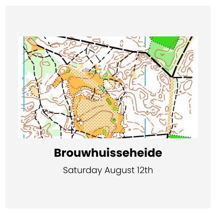 🧭 The first race of our 4 days of Limburg will be run on the map Brouwhuisseheide (NL) on Saturday the 12th of August. 
In cooperation with KOVZ. #4daysoflimburg #olomega #orienteering #orienteeringsport