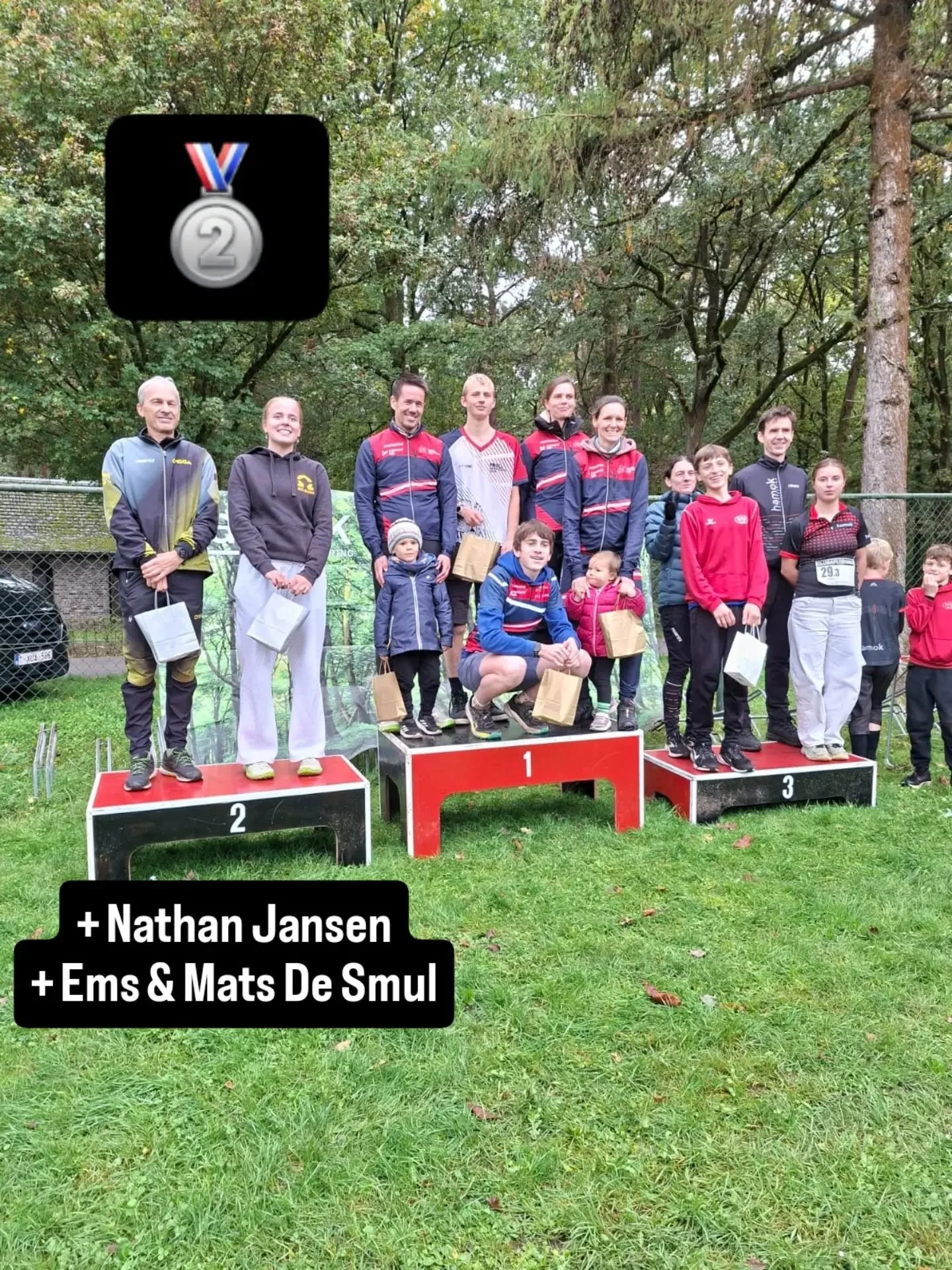 Omega haalt zilver op het BK clubaflossing. 