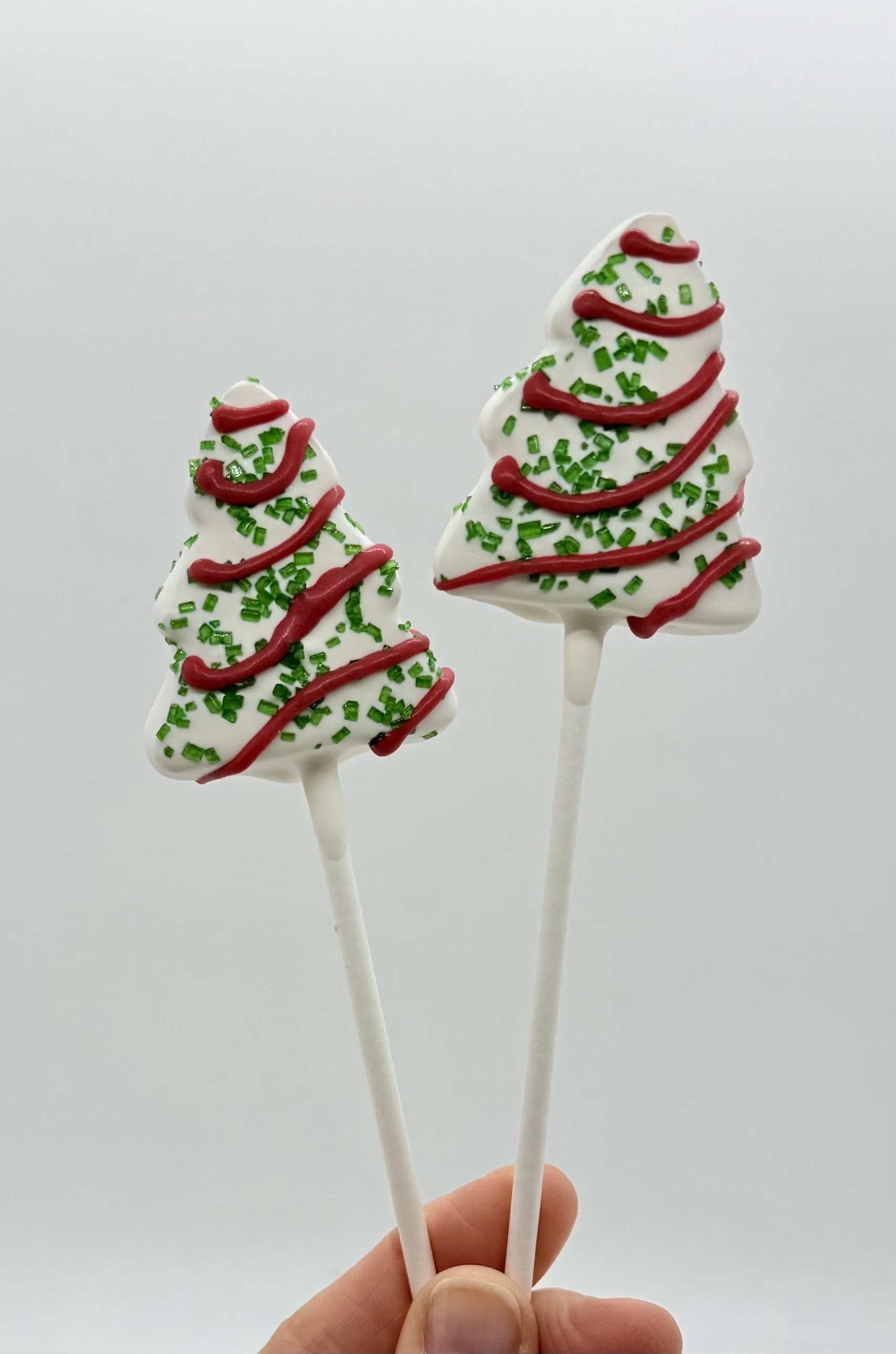 Christmas Tree Cake Inspired Pops