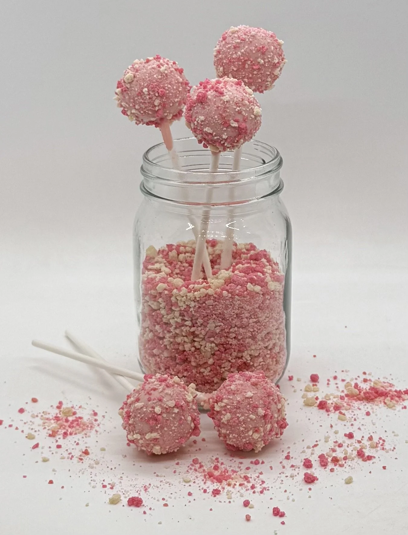 Specialty Flavor: Strawberry Shortcake Cake Pops