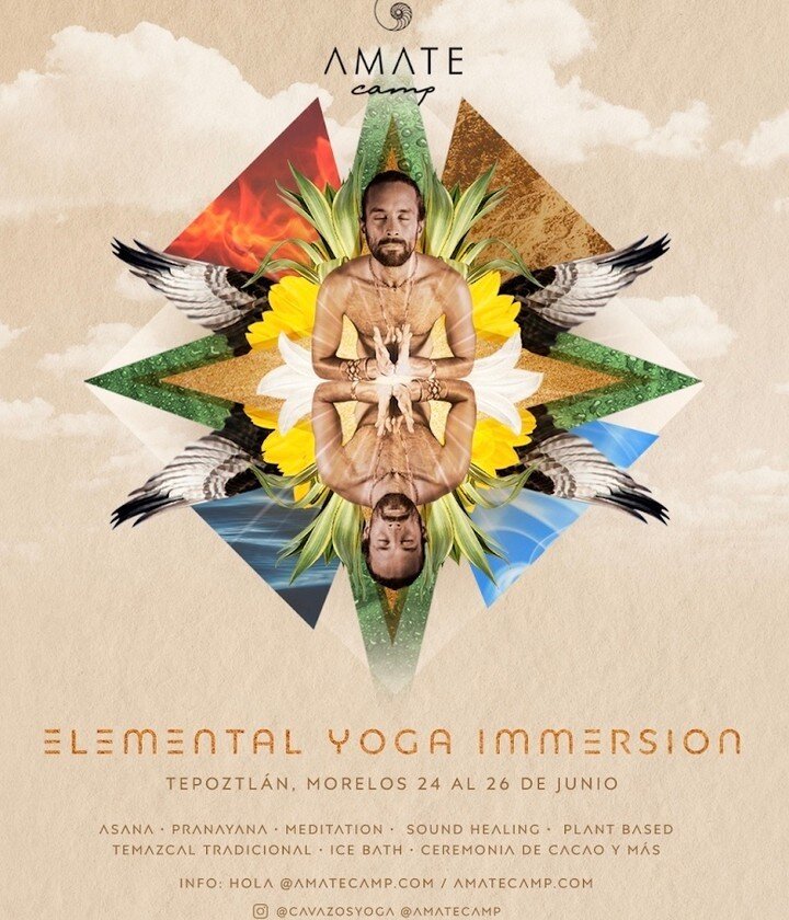 A weekend of healing at the sacred mountains of Tepoztlan!​​​​​​​​
​​​​​​​​
Elements are within us, let&rsquo;s inhabit our true essence and elevate our energetic body through love, peace, and divinity. Early bird discount is available now!  Join us 
