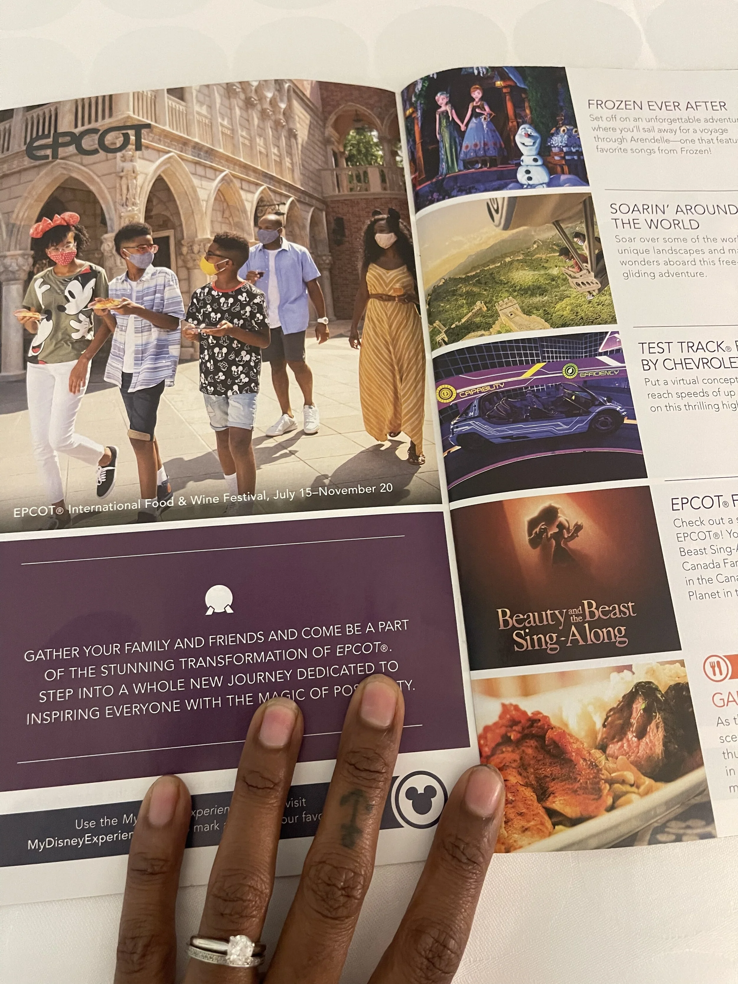Epcot Park Guide Feature.