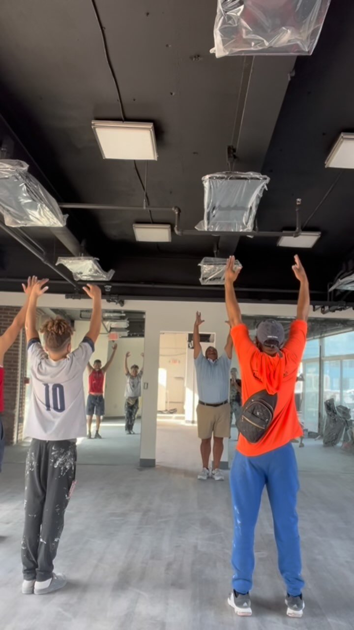 Built with precision, balanced with intention. The latest yoga studio in Philadelphia is almost done—and our team is already leading yoga classes. Now THAT’S full service.
Disclaimer: He once mistook ‘child’s pose’ for