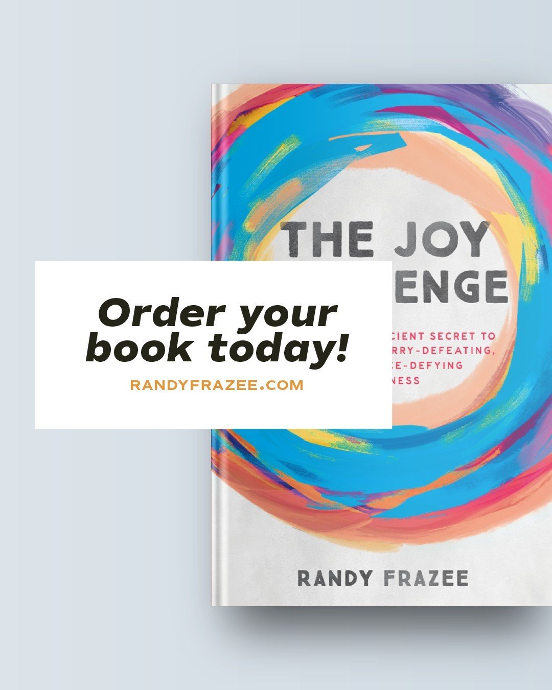 🎉 Pre-order your Joy Challenge book by May 9th
 
Pre-ordering the Joy Challenge book ensures that you will receive your copy, guaranteeing your access to this life-changing series. The Joy Challenge teaching series is a transformative experience des