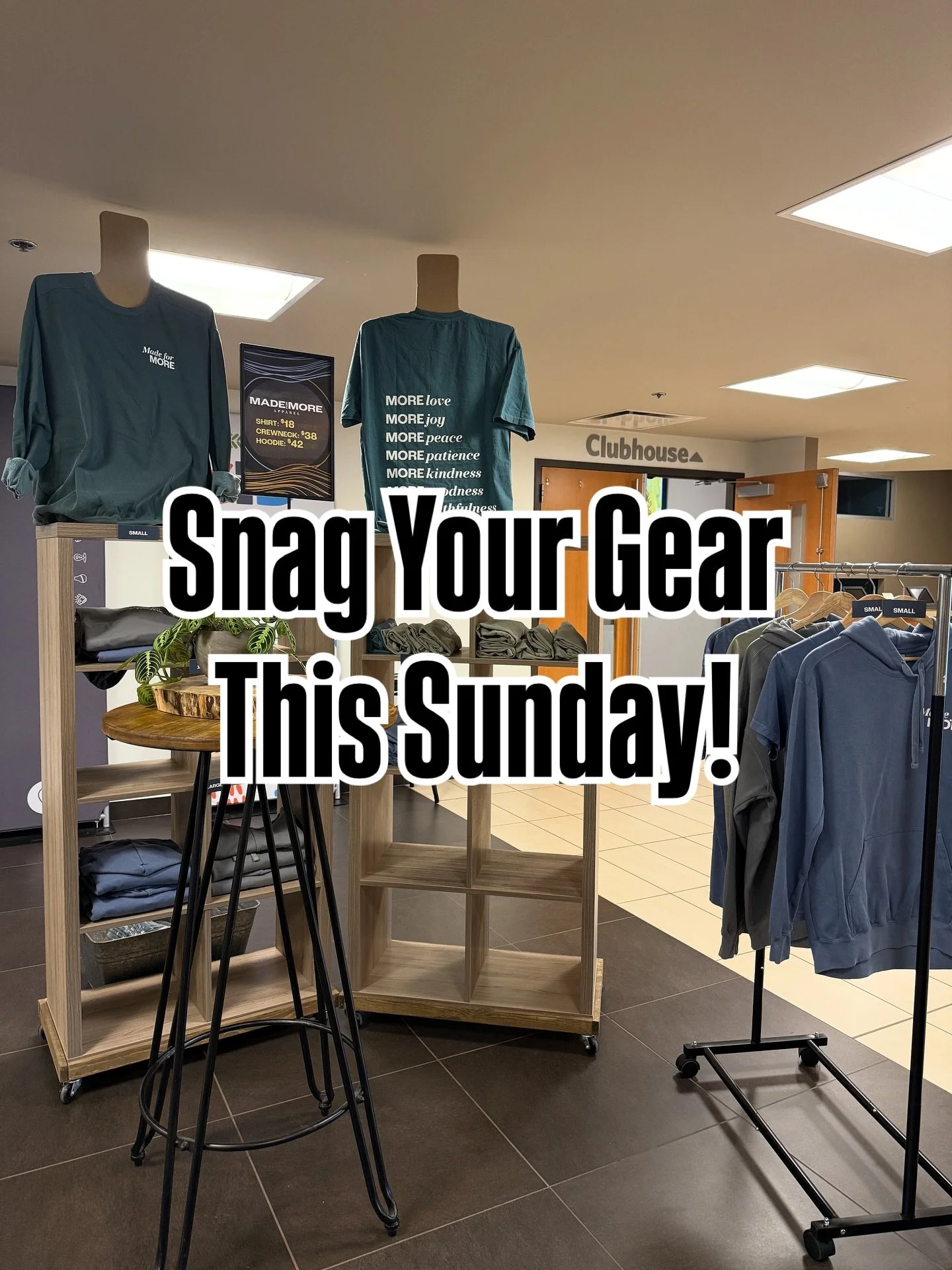 Your chance to rep the Made for More series isn&rsquo;t over yet!🙌🏽 Limited sizes are still available; grab your apparel in The Commons this Sunday before it&rsquo;s gone!